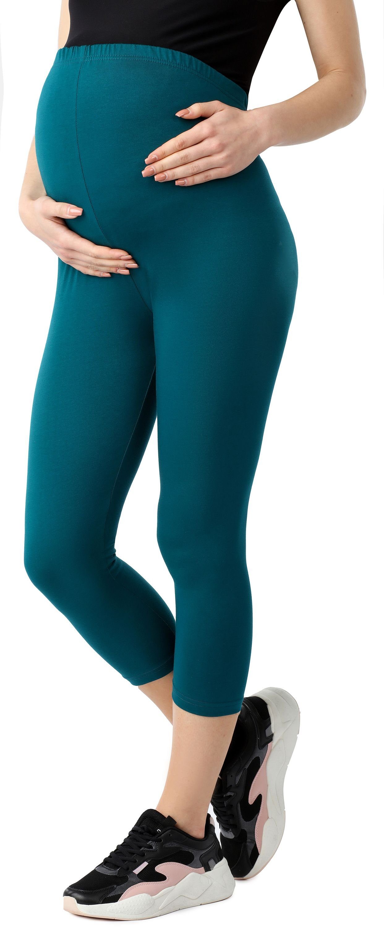 Umstandsleggings Damen 3/4 Umstandsleggings aus Bio-Baumwolle BE20-284