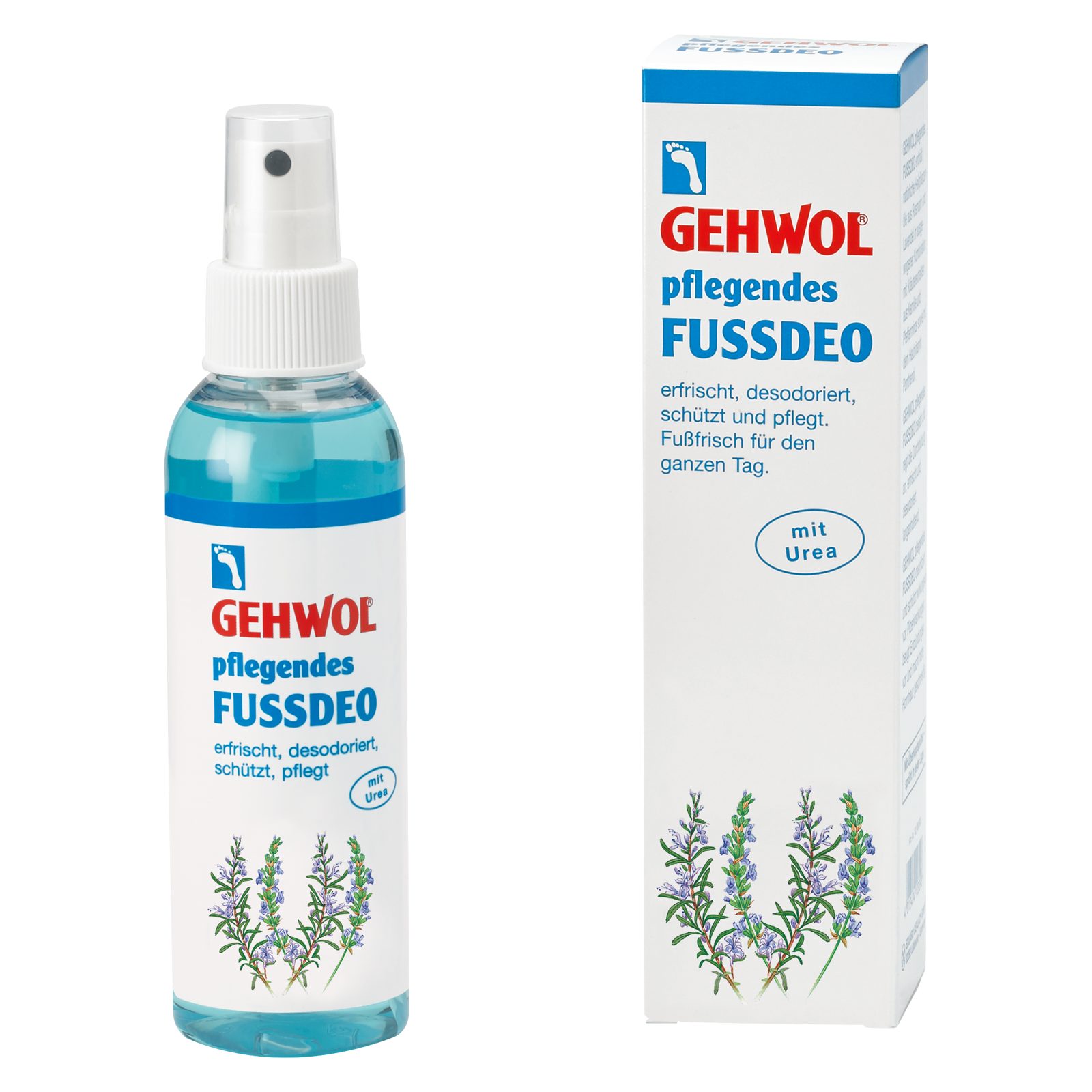 Gehwol Fußspray GEHWOL Pflegendes Fussdeo zur Erfrischung der Füße, mit Urea+Menthol Packung, 1-tlg., 150ml