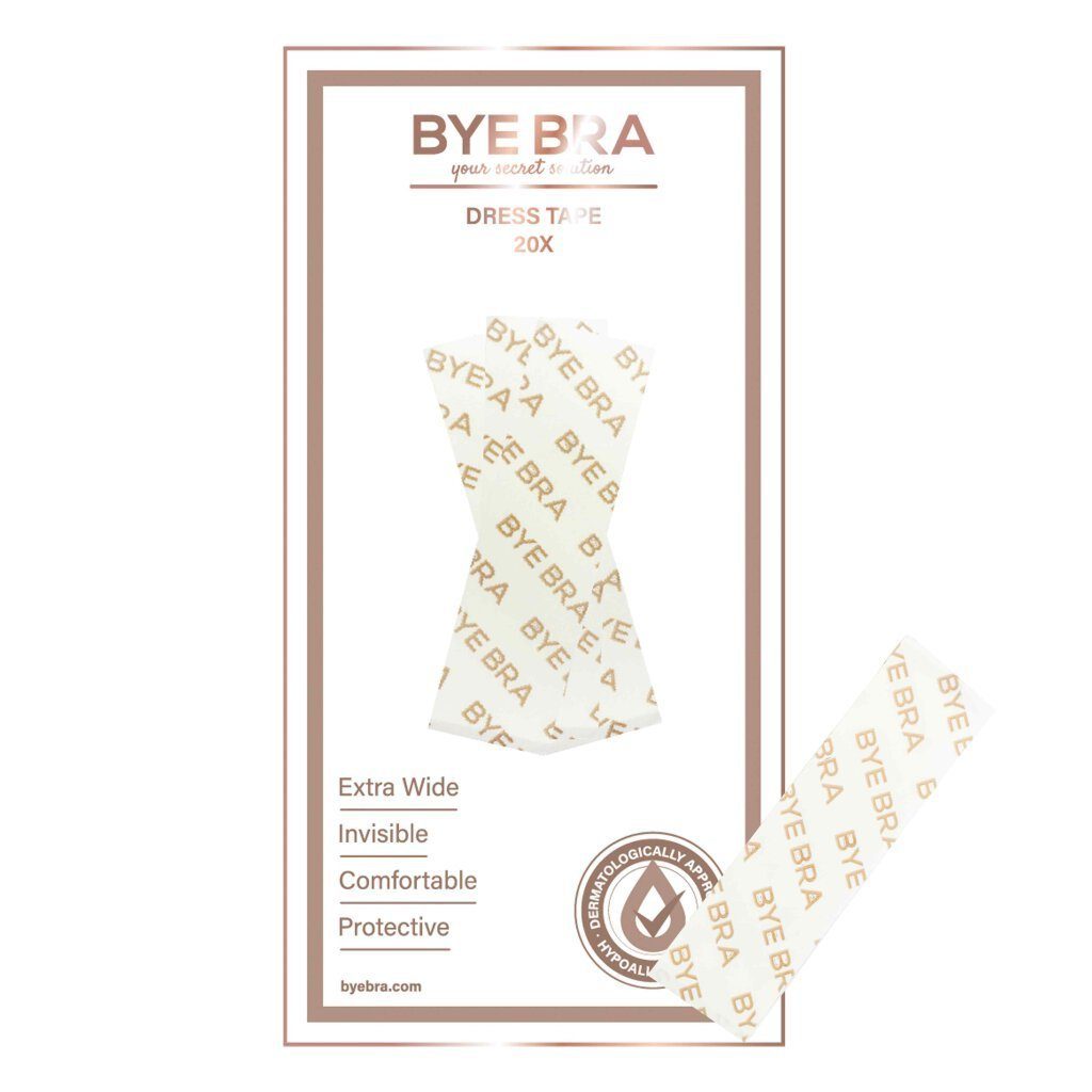 Bye Bra Klebe-BH Bye Bra Dress Tape 20 Strips (20-tlg., 20 doppelseitige Streifen)