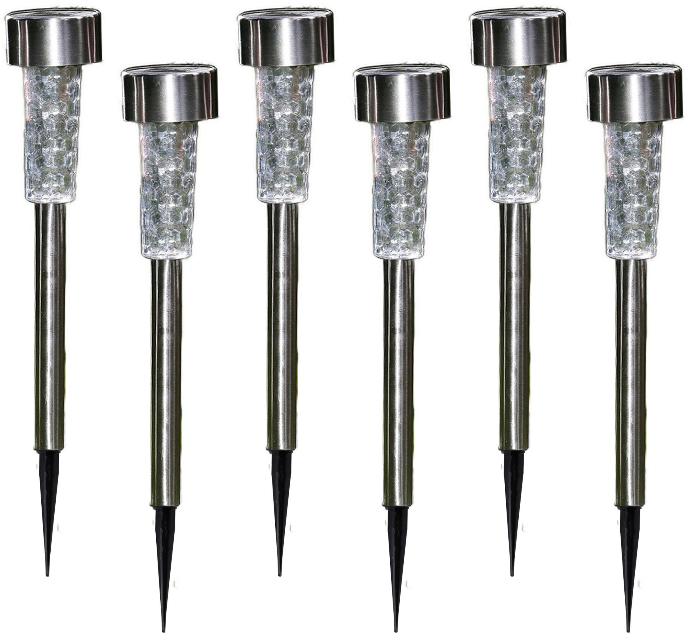 näve LED Gartenleuchte »LED DekoSolarErdspieß«, Set mit 6 Stück