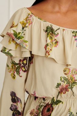 Next Carmenbluse Langärmelige One-Shoulder-Bluse mit Rüschen (1-tlg)