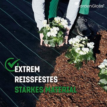GardenGloss Pflanzenschutzdach 10m² Unkrautvlies 100g/m², Wasserdurchlässig, Reißfest, UV-Stabil