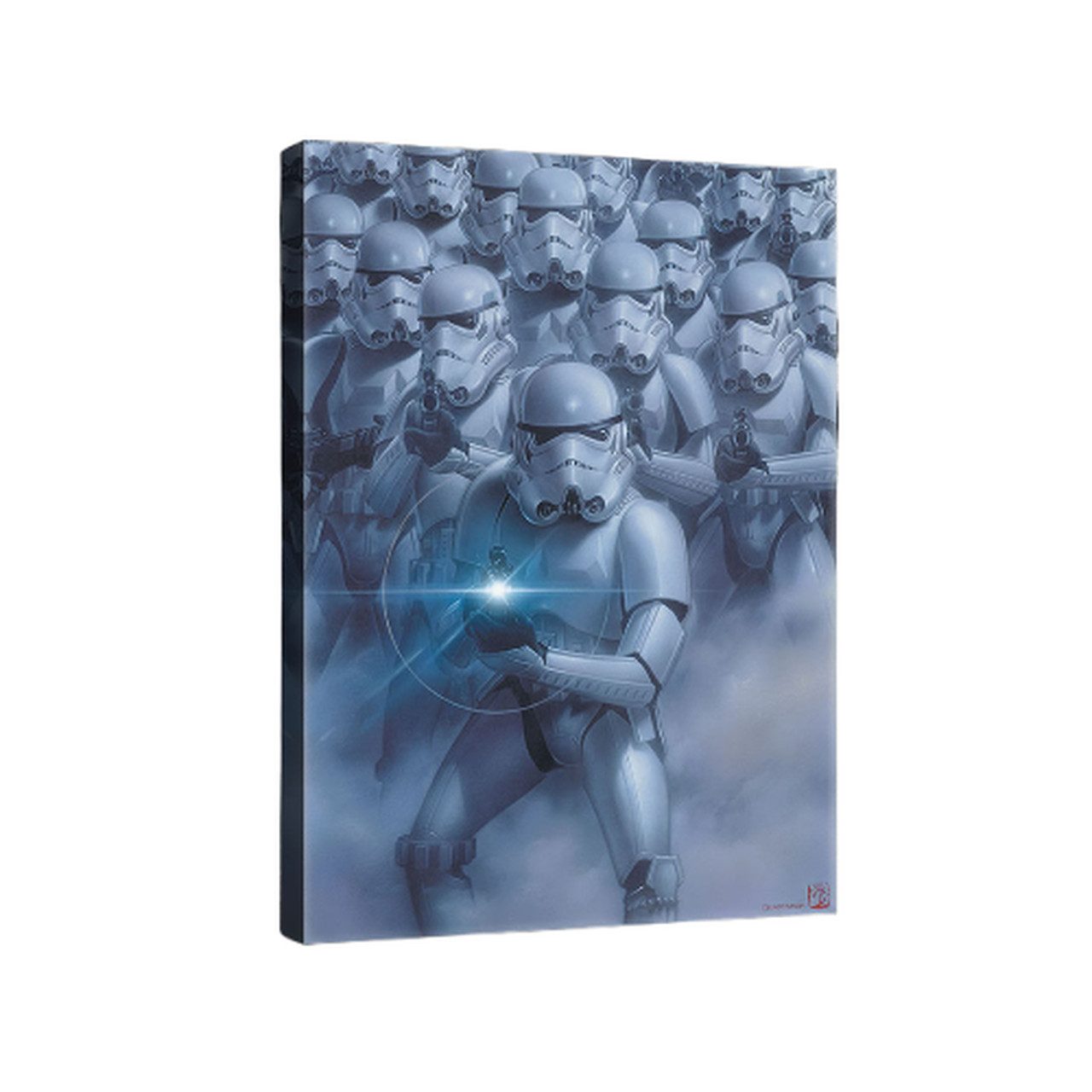 Wallarena Leinwandbild Star Wars Stormtrooper Jungen Wandbild XXL Leinwandbilder Modern 60x40, Disney Kinder (Einteilig, 1 St), Leinwandbild Wohnzimmer Schlafzimmer Leinwand Bilder Aufhängefertig