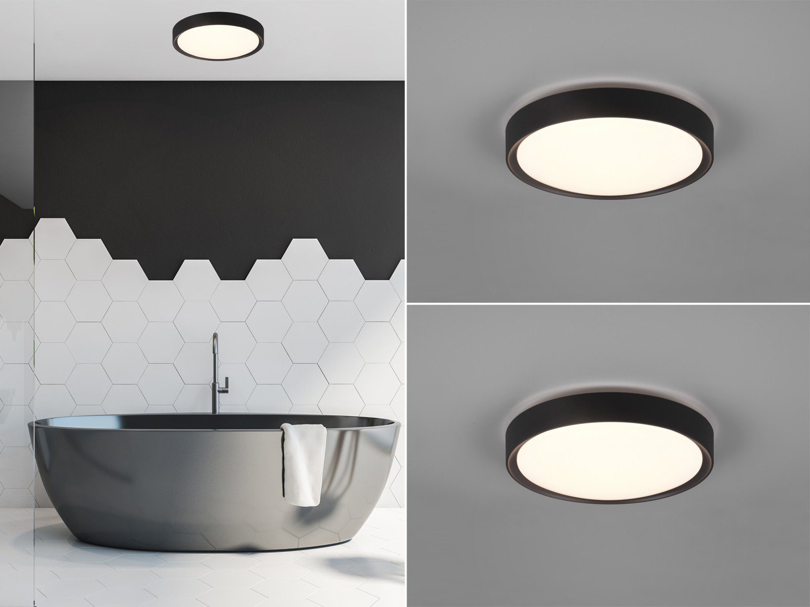 TRIO Leuchten LED Deckenleuchte, LED fest integriert, Warmweiß, 2erSet Bade günstig online kaufen