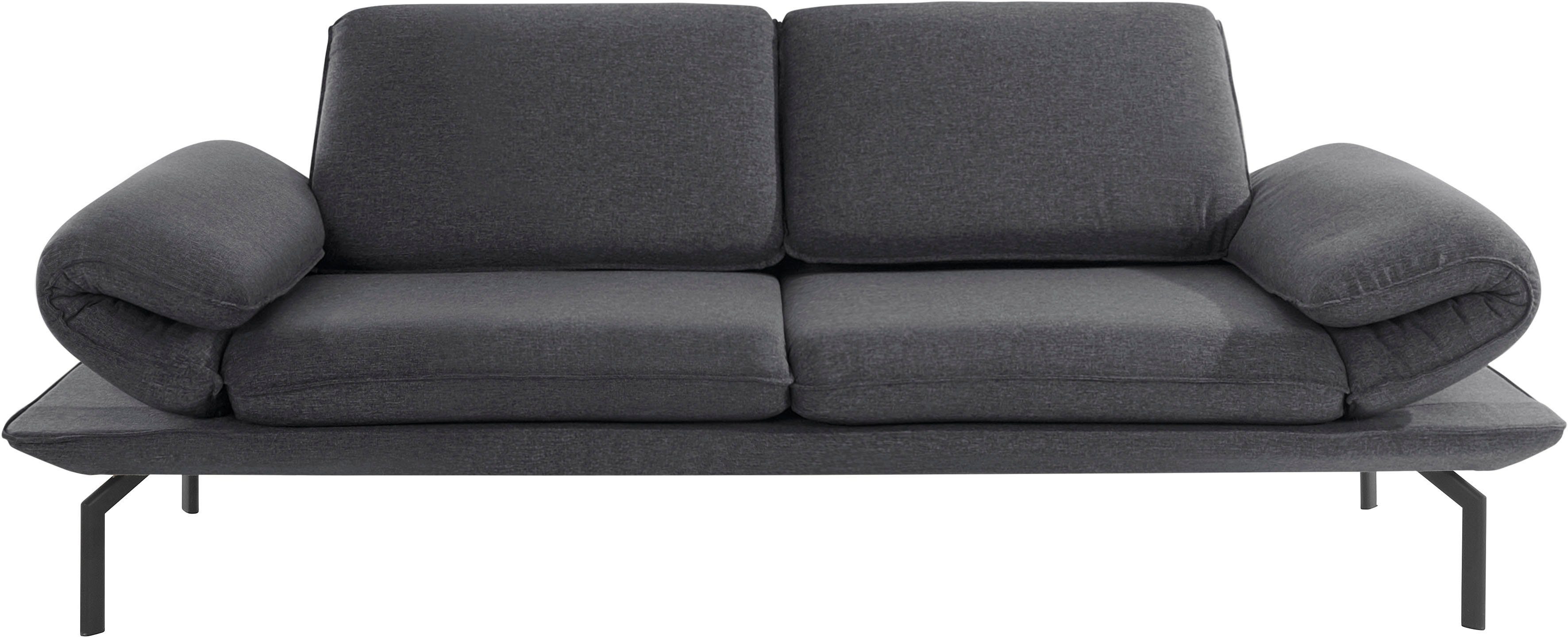Beliebte Marke DOMO collection 2-Sitzer New mit aus Winkelfuß Arm- Rückenfunktion, mit Metall York, wahlweise und