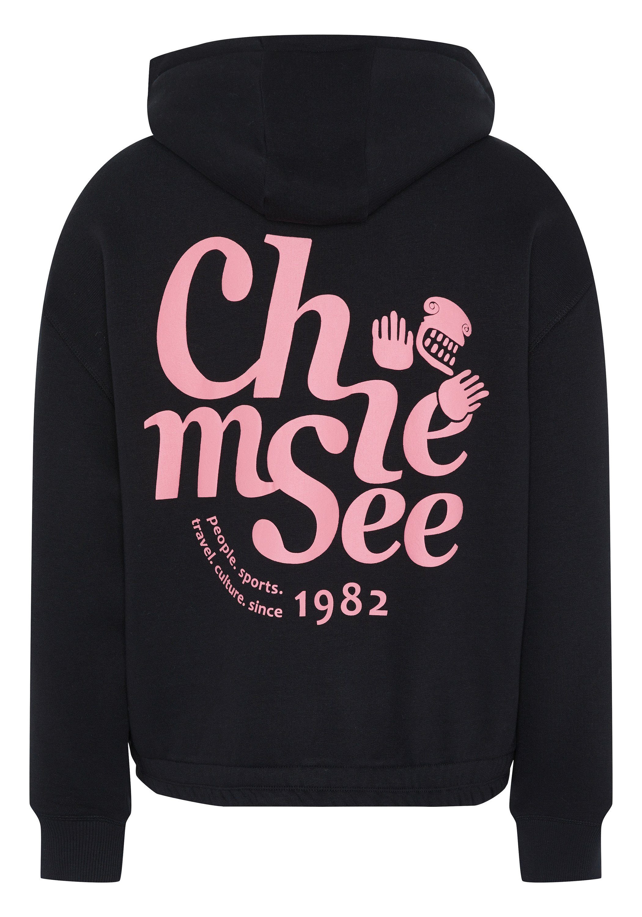 Chiemsee Kapuzensweatjacke Kapuzenpullover im Logo-Design 1 günstig online kaufen