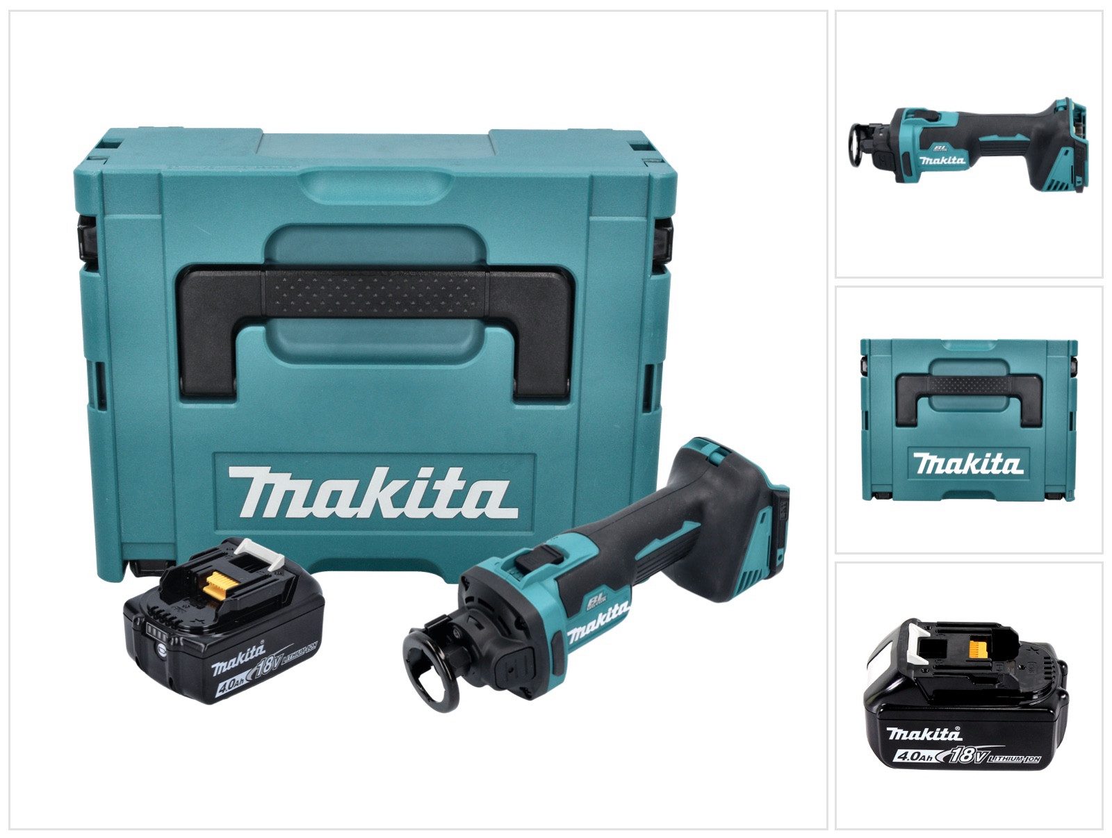 Makita Rotationsschleifer DCO 181 M1J Akku Rotationsschneider 18 V 32000 U/min Brushless + 1x A
