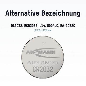 ANSMANN AG 5x CR2032 Batterie Lithium Knopfzelle 3V/ für TAN-Gerät, Uhren, etc. Knopfzelle