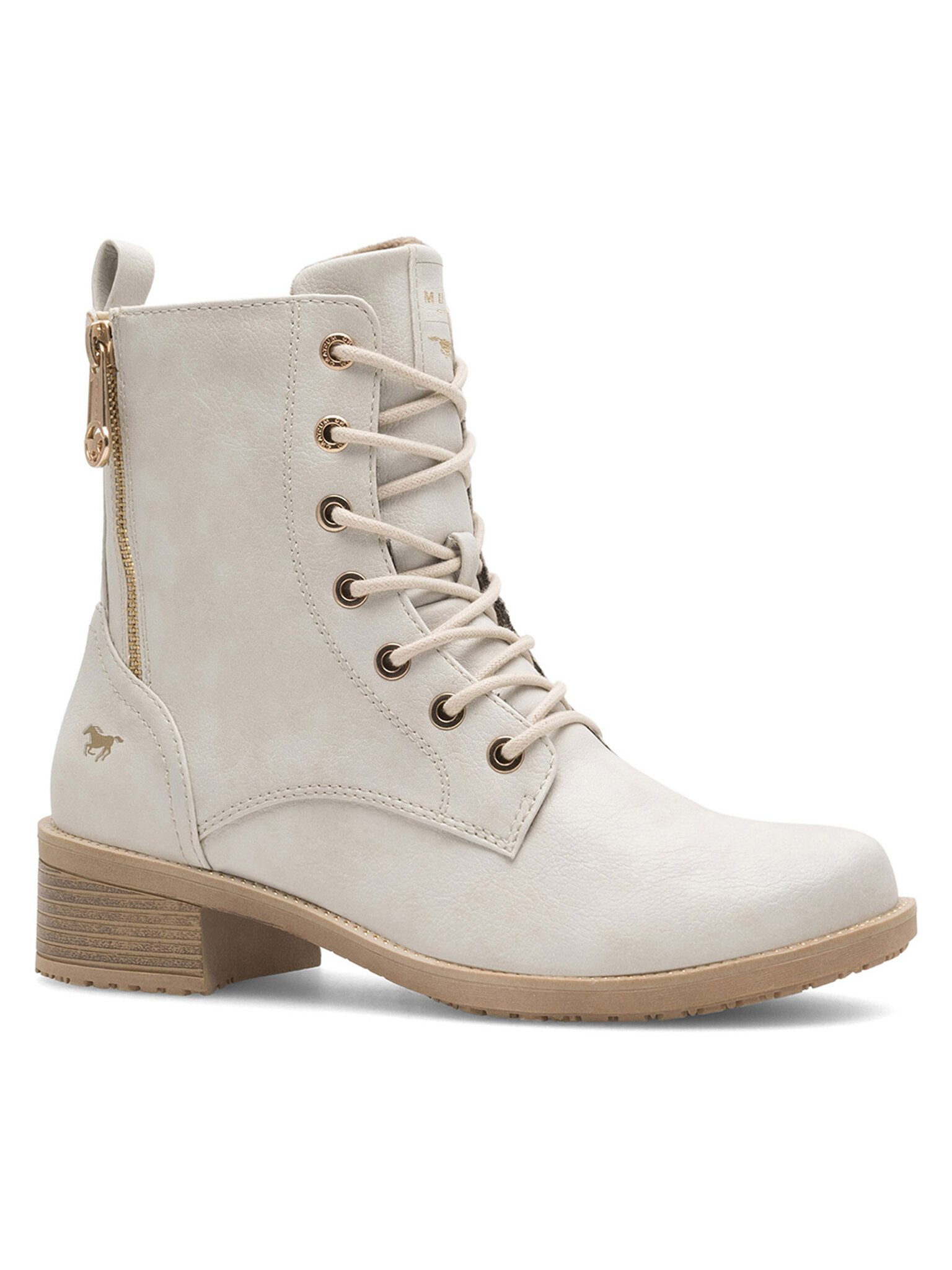 MUSTANG Mustang Schnürschuhe Damen 1402-502 Weiß Schnürboots günstig online kaufen