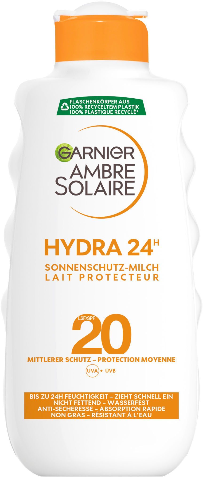 Sonnenschutz-Milch GARNIER Sonnenschutzmilch 20 24h Hydra Garnier LSF