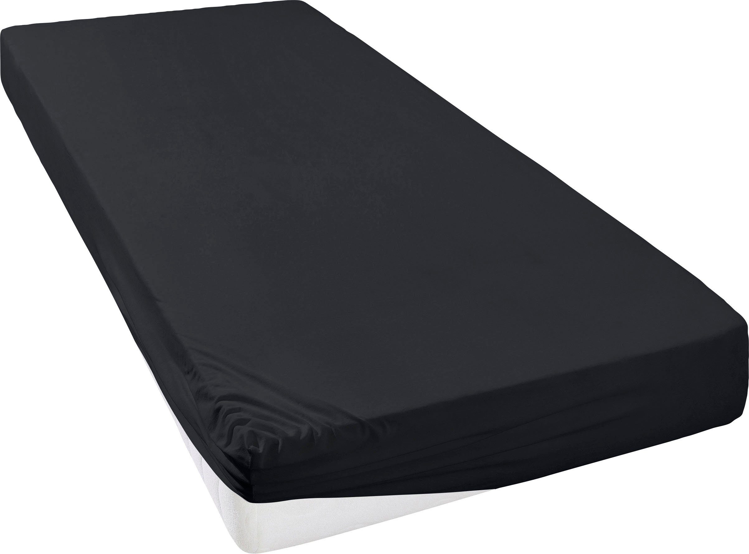OTTO home Spannbettlaken GRETA Jersey aus 100% Baumwolle, 150 g/m², Jersey, Gummizug: rundum, (1 Stück), Premium Bettlaken für Matratzen bis 23 cm Höhe, perfekter Sitz