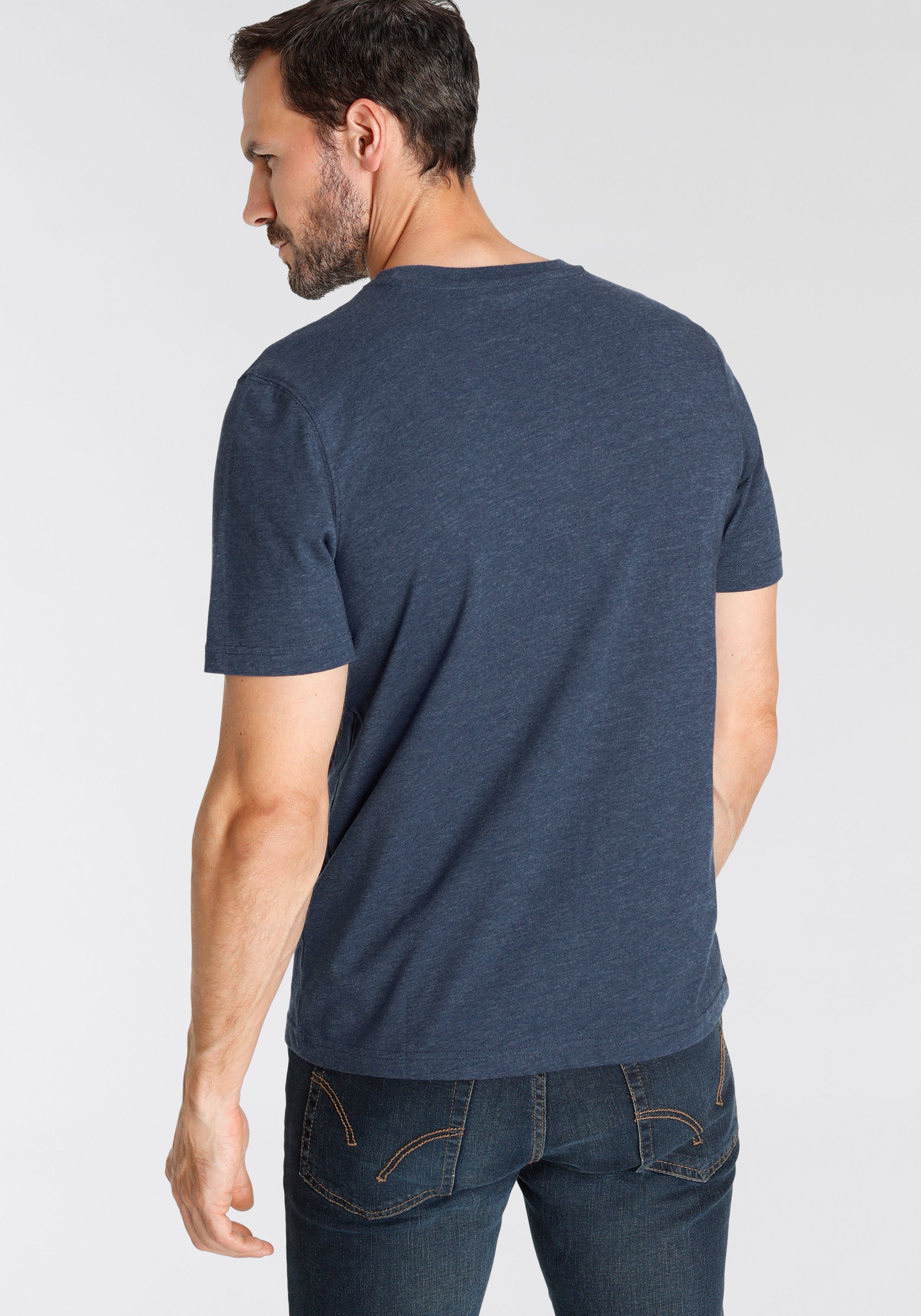 Man's World Rundhalsshirt (2er-Pack) Kurzarm, Basic-Stil, aus Baumwollmischung, 2er-Pack – Bild 5 von 5
