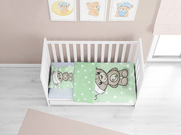 Babybettwäsche Kinderbettwäsche 100x135 cm + 40x60 cm Teddybär, Häßler Homefashion, Baumwolle, 2 teilig