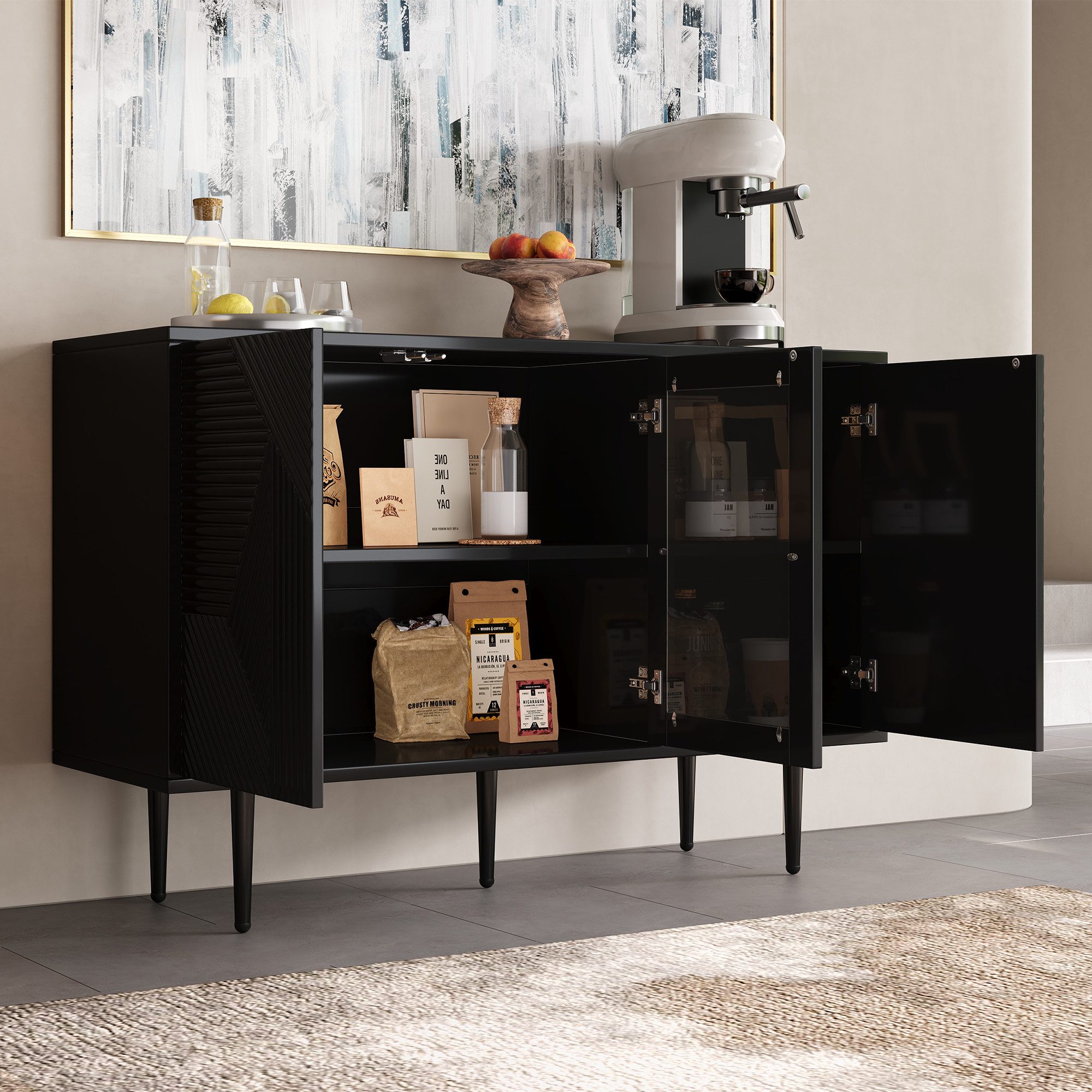 OKWISH Sideboard Modernes Küchenschrank, Anrichte (Moderne günstig online kaufen