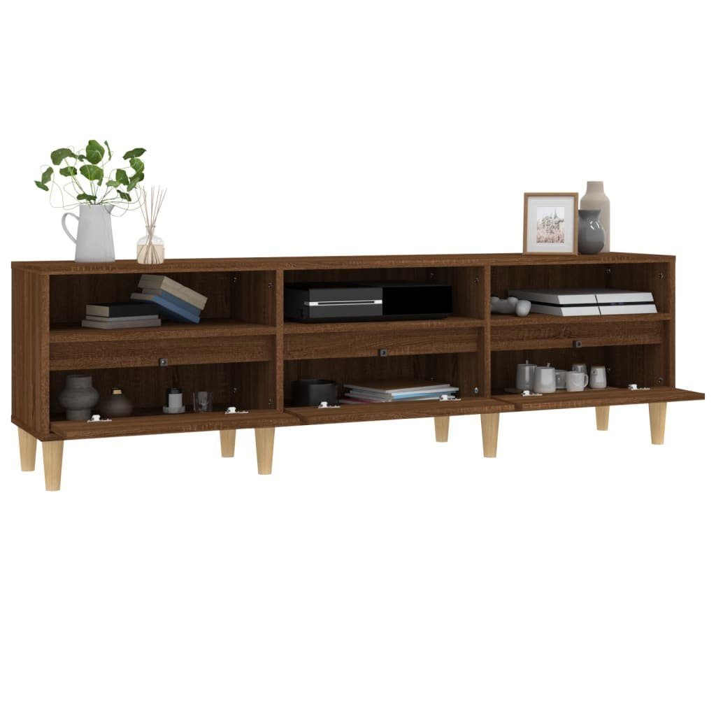 Eichen-Optik furnicato Holzwerkstoff 150x30x44,5 cm Braun TV-Schrank