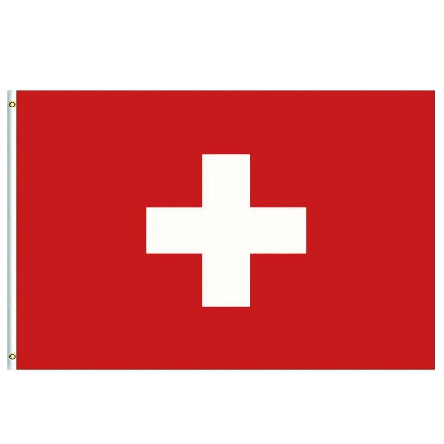 LuxusKollektion Flagge Schweiz Flagge 90x150cm Oly Deko EM Fahne