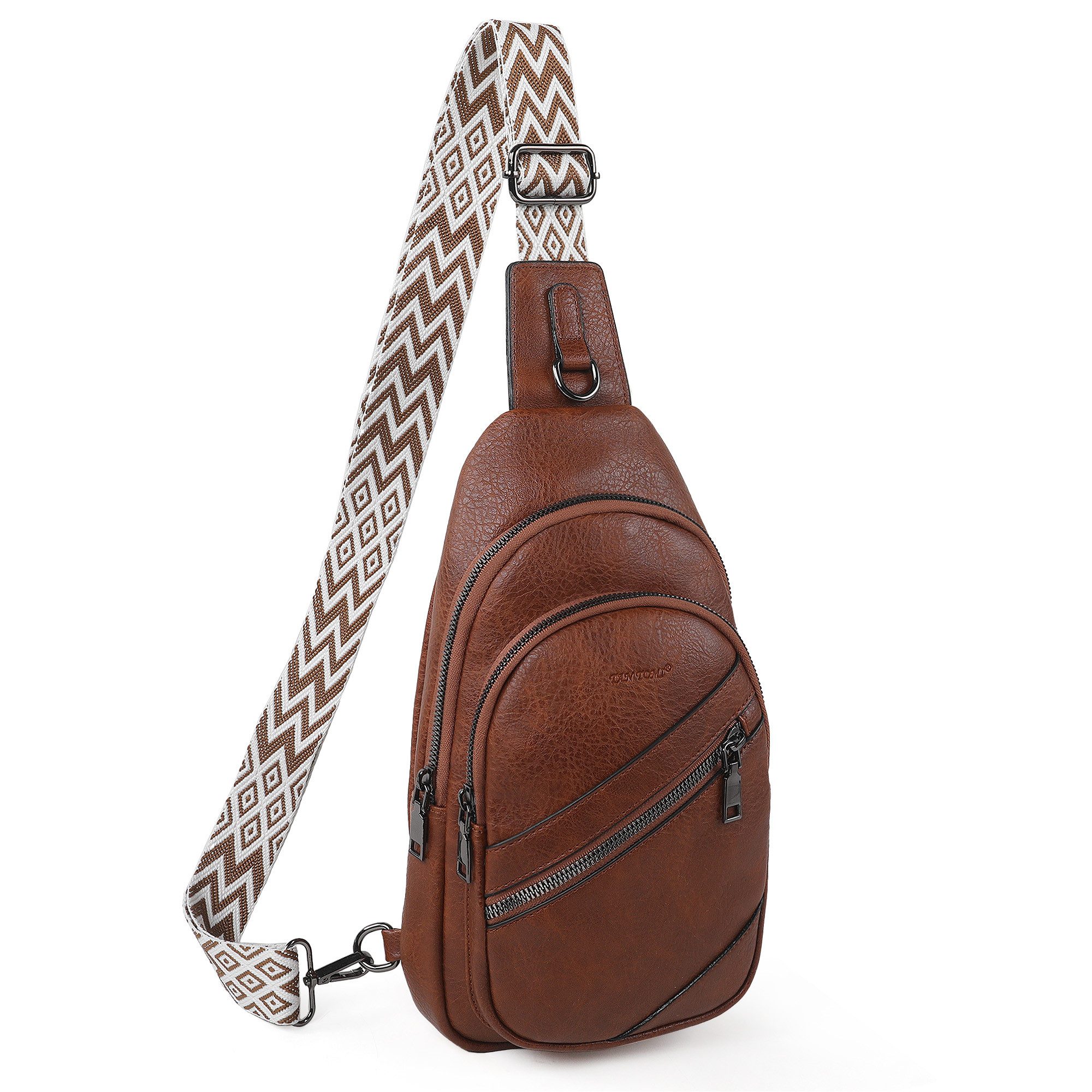 TAN.TOMI Umhängetasche Brusttasche Damen Sling Bag Rucksack Frauen Schultertasche, Handy Umhängetasche Crossbag Umhängen für Outdoorsport