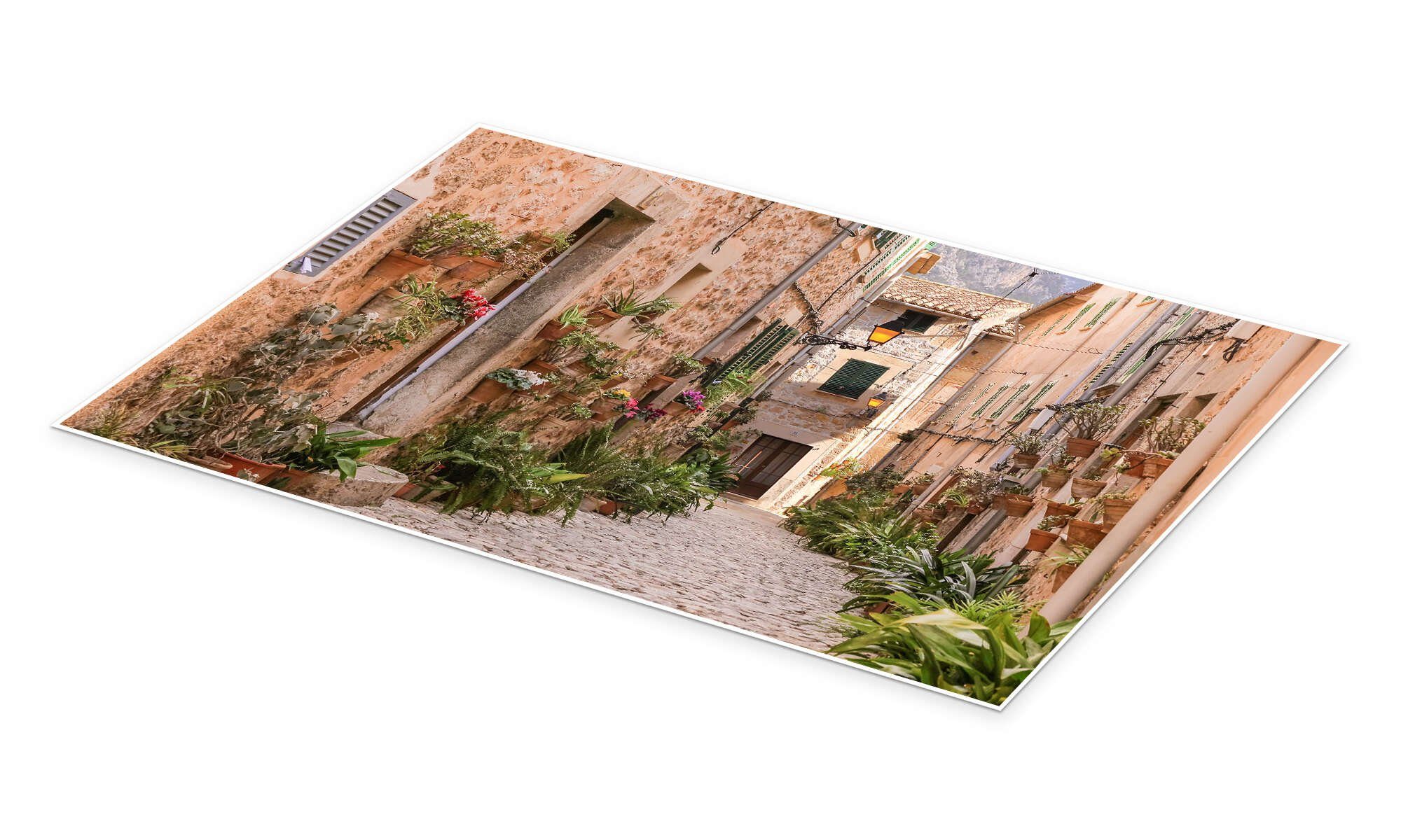 Posterlounge Wandbild Gasse in Valldemossa, Mallorca günstig online kaufen