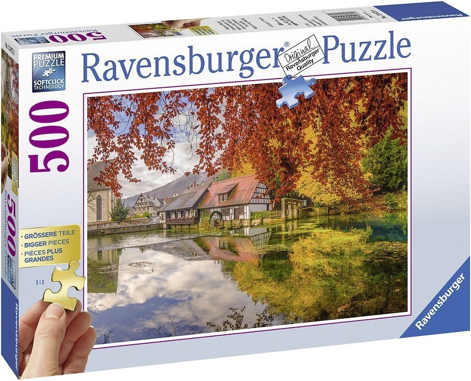 Wald Mühle weltweit Ravensburger Made - Puzzle schützt am Puzzleteile, in Germany, 500 FSC® - Blautopf,