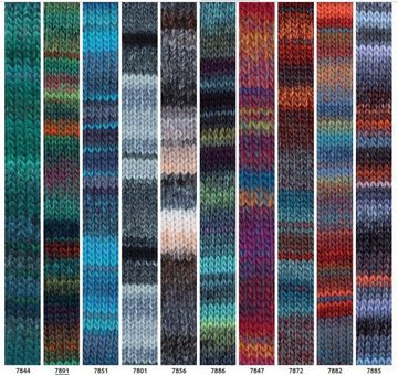 Katia Azteca Farbverlaufswolle, 100g dicke Wolle mit Farbverlauf Häkelwolle, 180,00 m (Strickwolle, Strickgarn, Handstrickgarn), bunt und farbenfroh für die ganze Familie