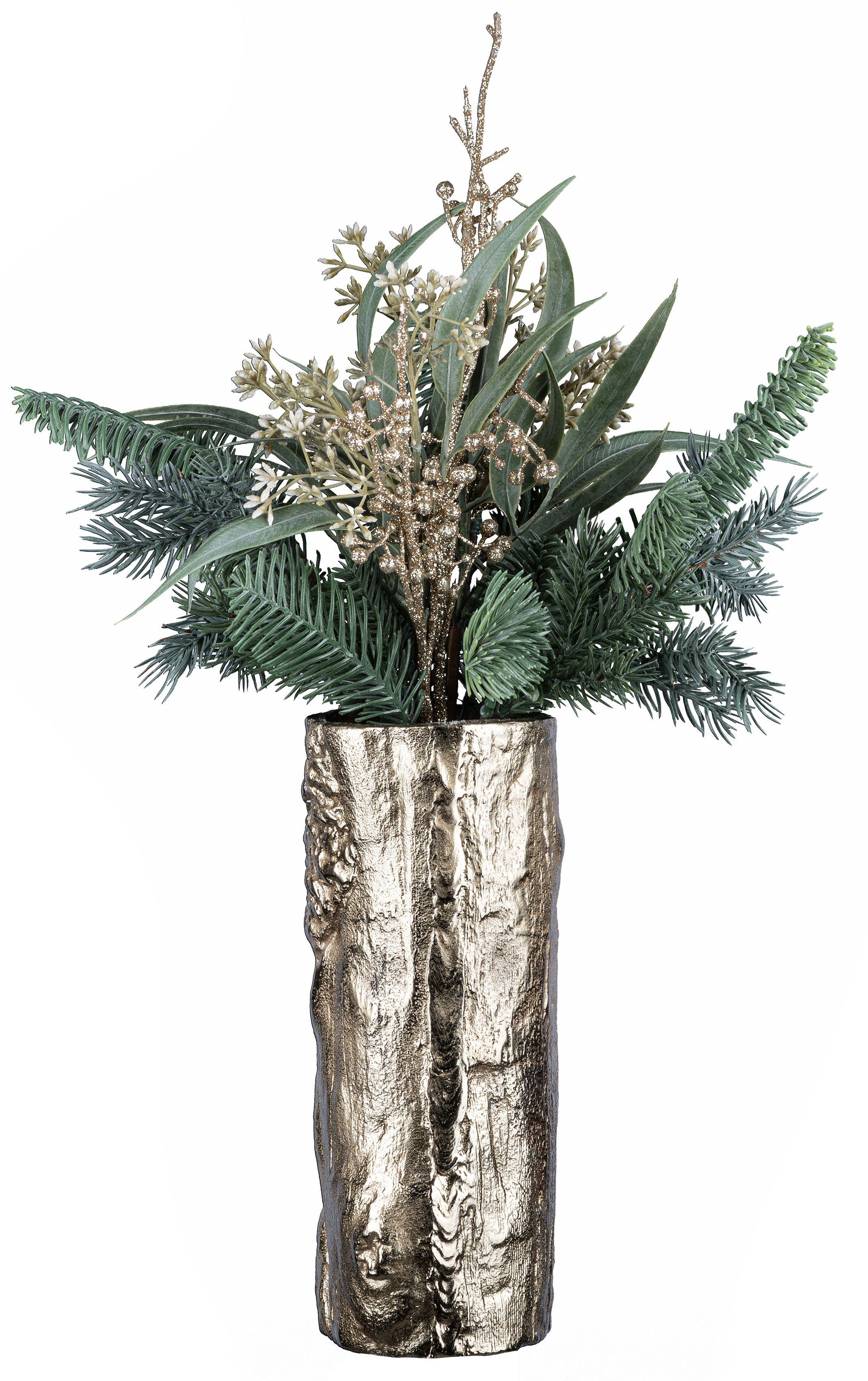 Vase, Creativ St., Weihnachtsdeko Tannen-Mix-Bouquet Dekovase mit 1 Bouquet), 1 2 (Set, deco