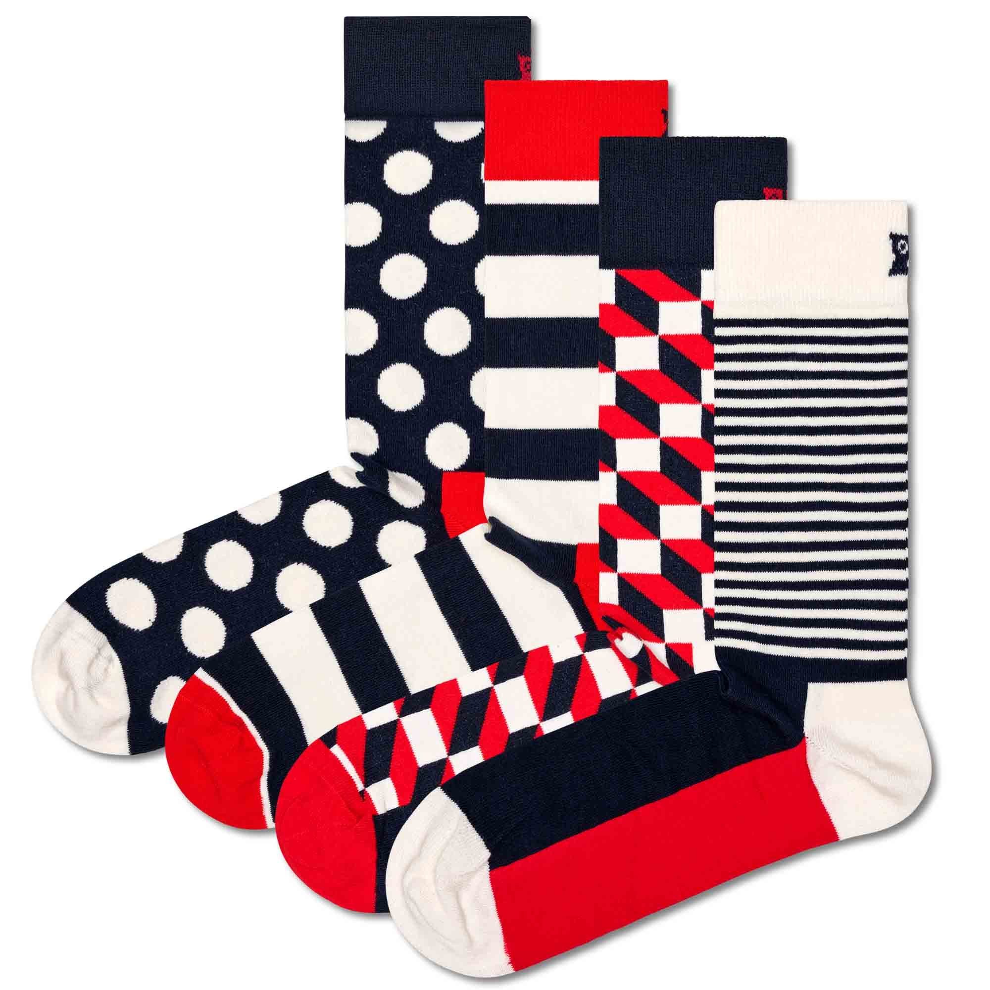 Kurzsocken Unisex Socken 4er Pack Baumwolle