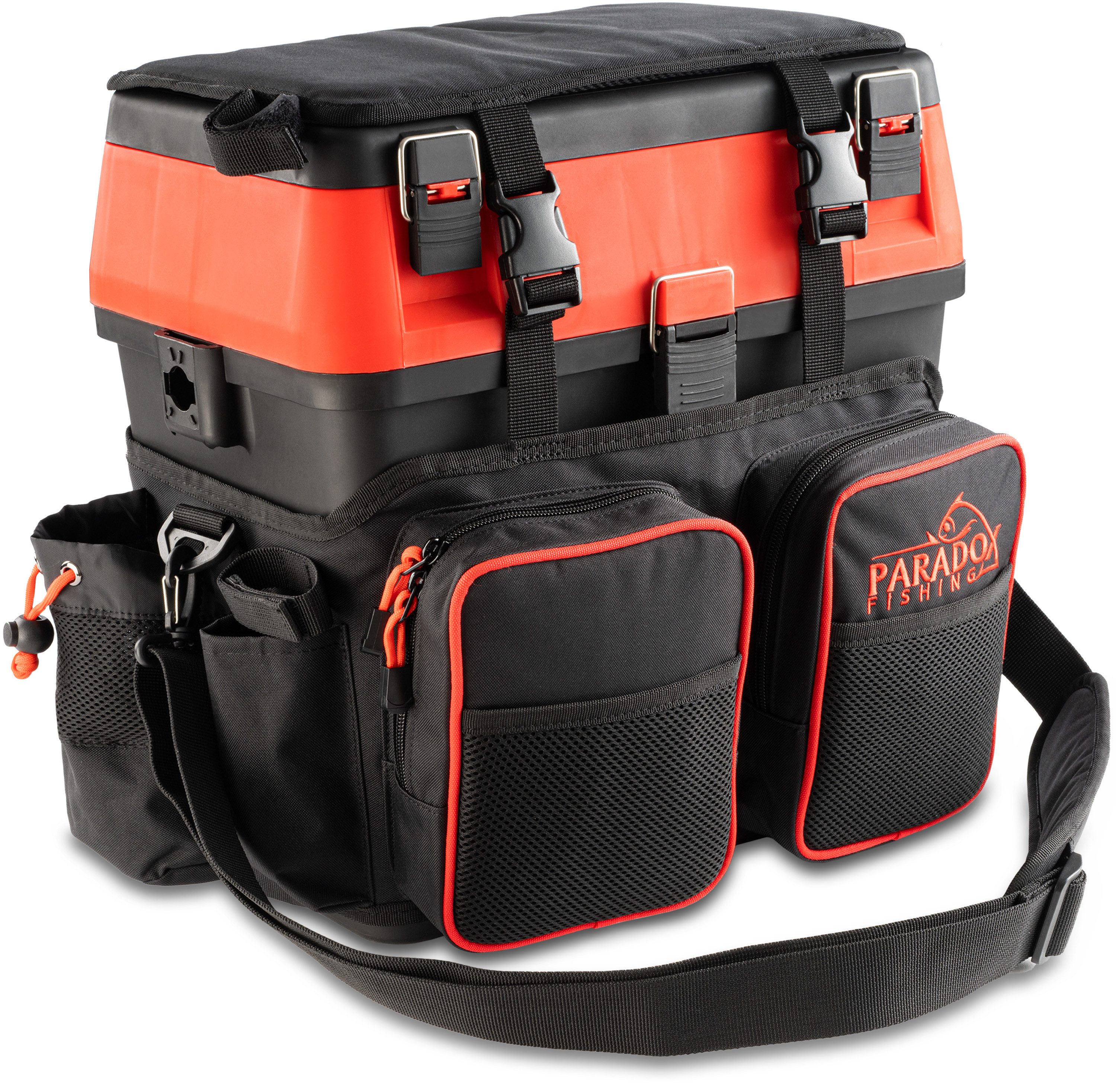 Paradox Fishing Angelrucksack Multifunktions-Sitzkiepe mit 4 Boxen im Decke günstig online kaufen