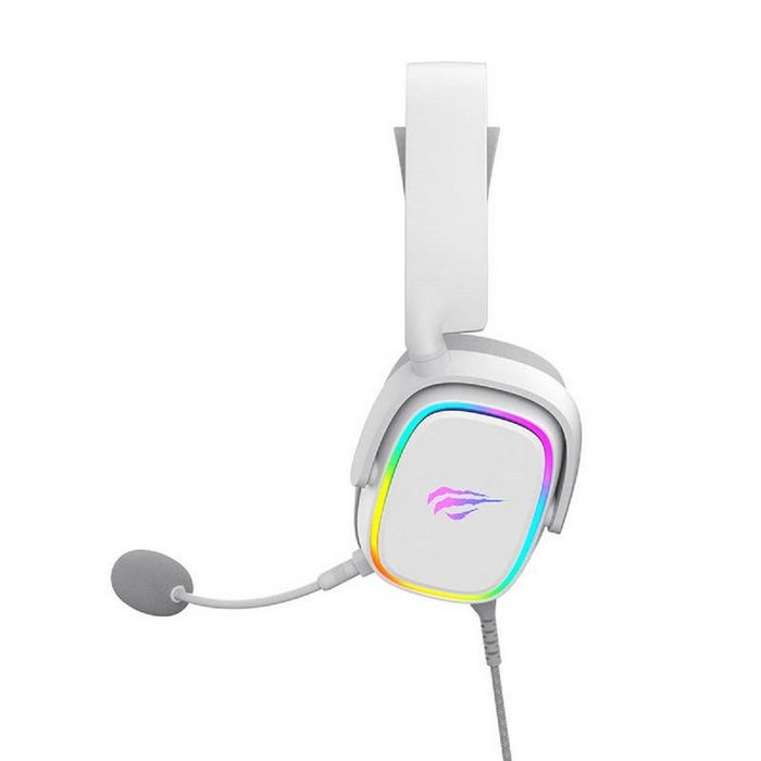 Havit H2035U Gaming Kopfhörer Headphones RGB-Beleuchtung Weiß mit Mikrofon Gaming-Headset