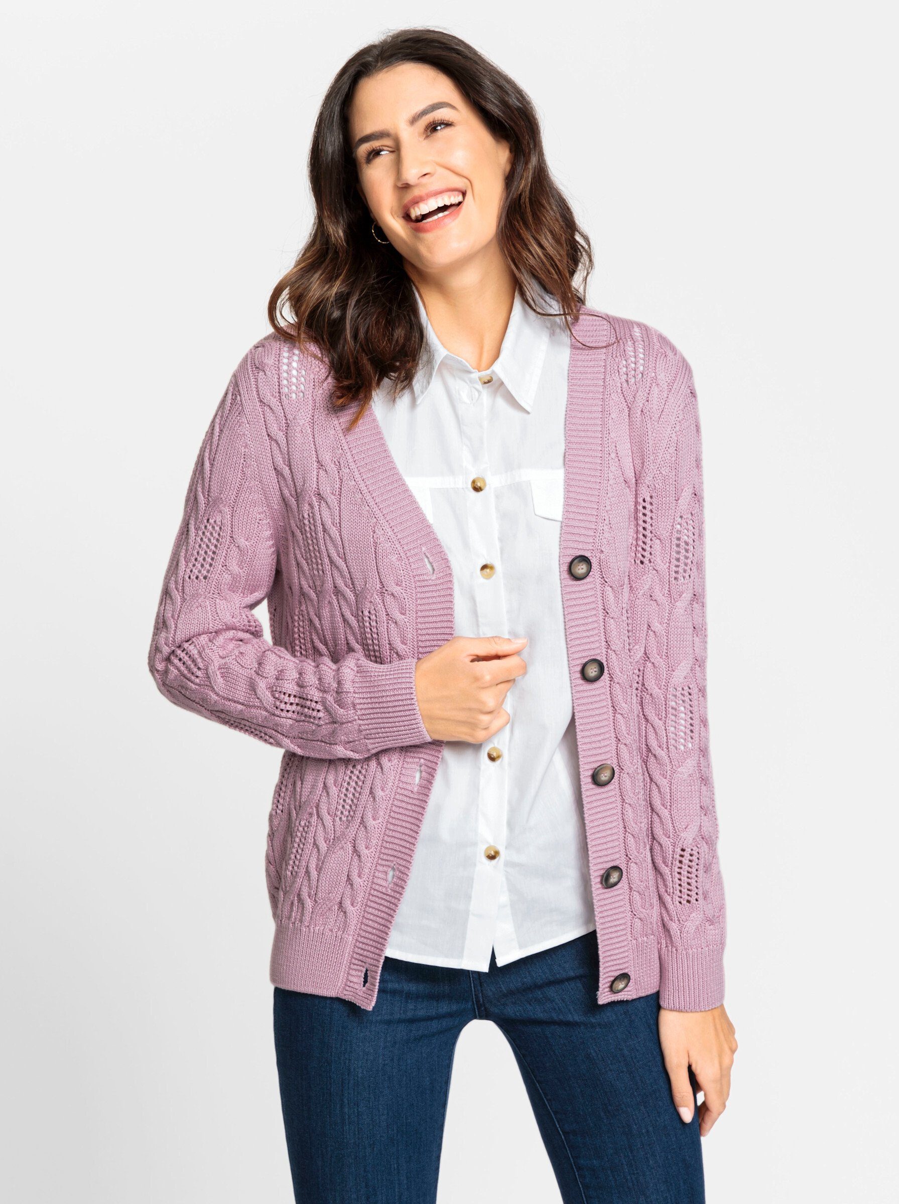 WITT WEIDEN Strickjacke rosé