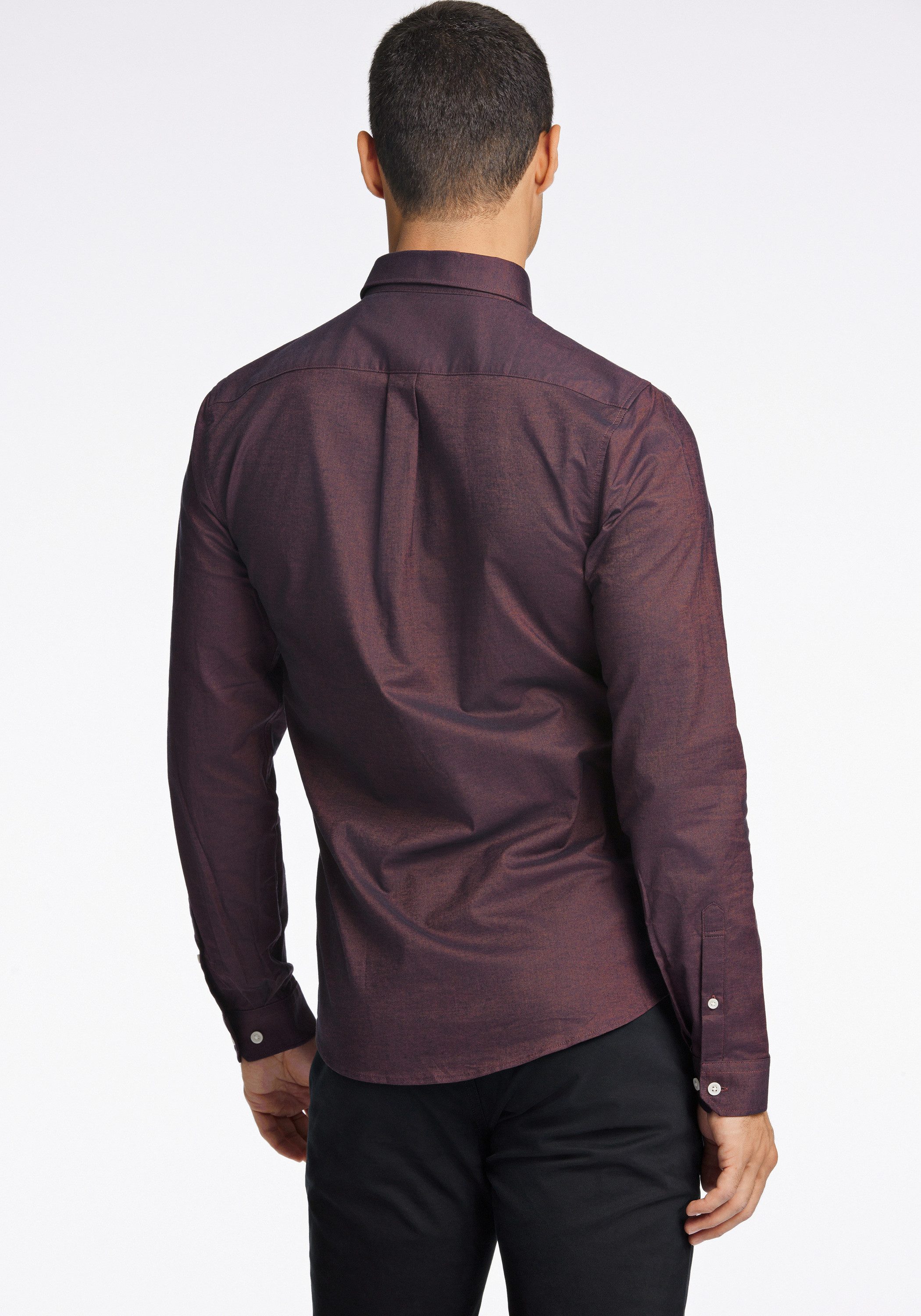 LINDBERGH Langarmhemd mit Button-Down-Kragen günstig online kaufen