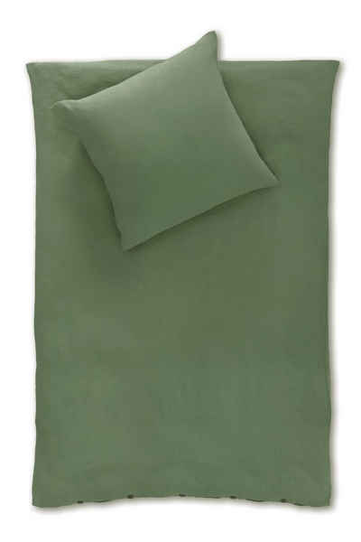 Bettwäsche Musselin-Bettwäsche aus 100% Bio-Baumwolle in Knitterlook Made in Green in naturfarben, jilda-tex, 100% Baumwolle, 3 teilig