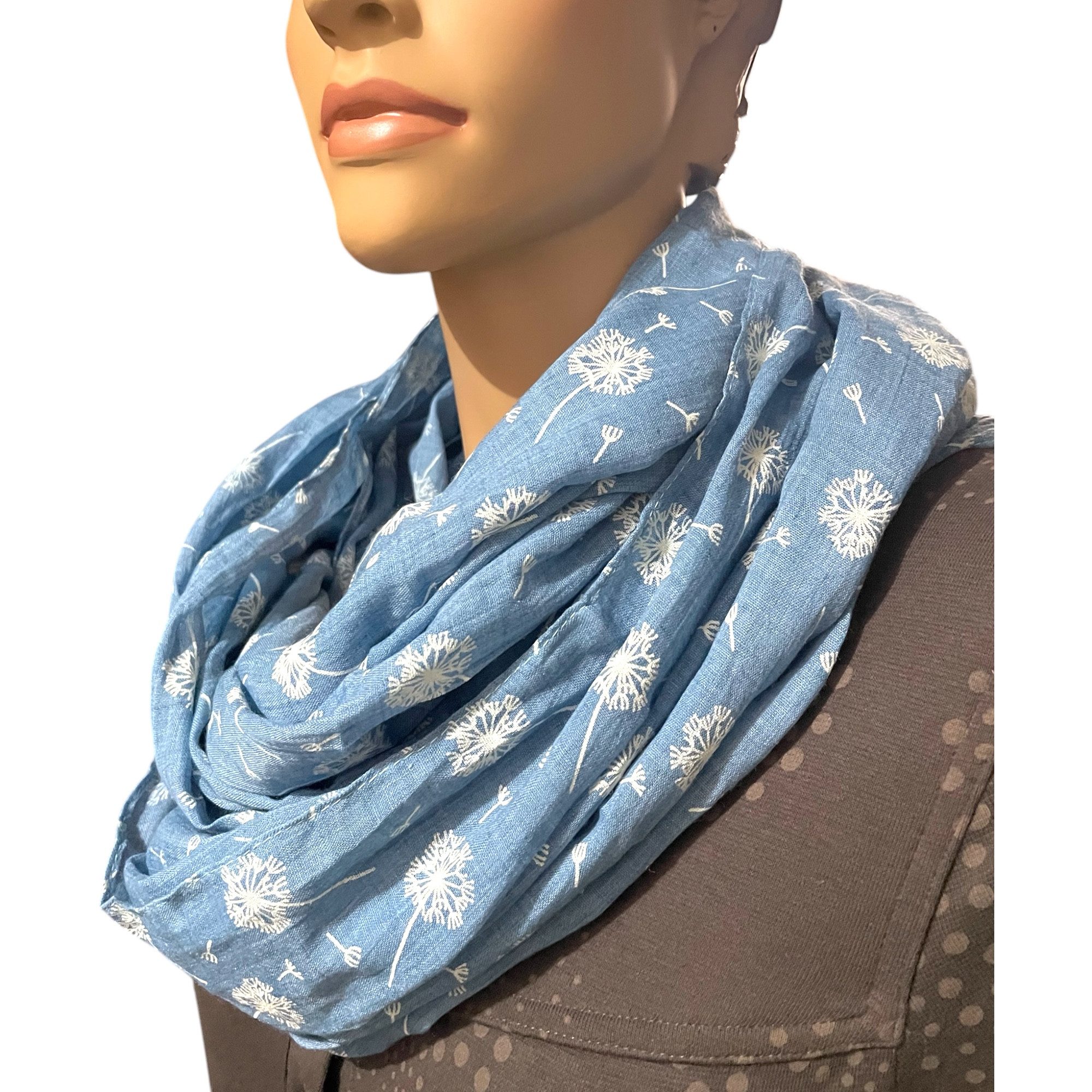 Taschen4life Loop Damen Sommer Schal SS-731 mit Pusteblumen print, Trend Mu günstig online kaufen