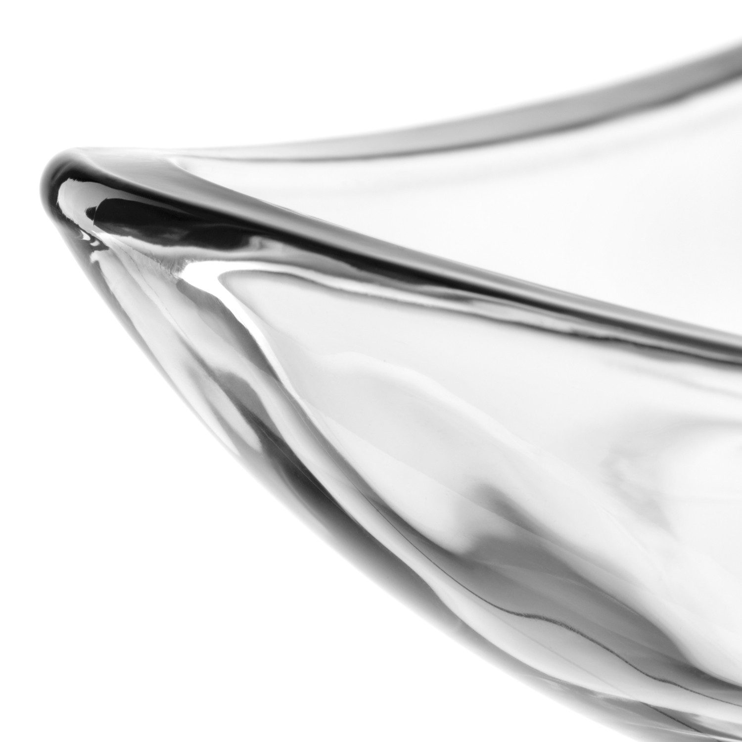 LEONARDO Schale PIAZZA, Teller ca. 20 cm, 4er-Set, Glas, (Set, 4-tlg), spülmaschinengeeignet