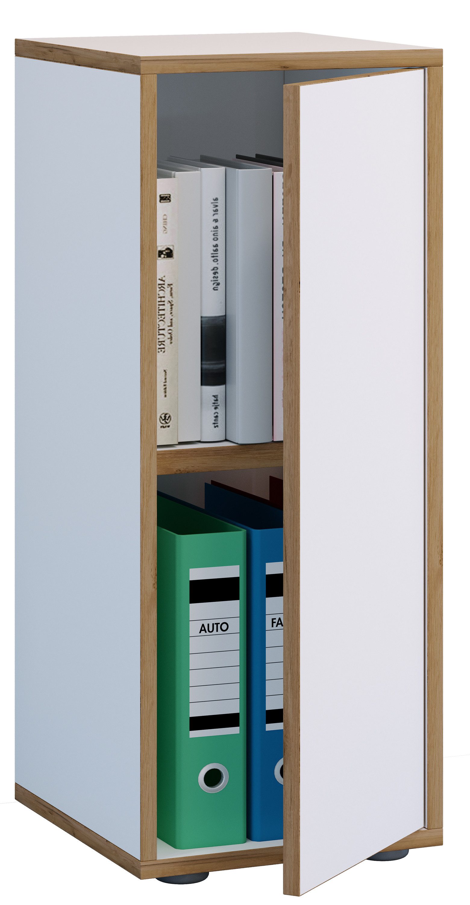 VCM Aktenschrank Salia Aktenschrank B. 30 x T. 33 x H. 74 cm 2 Türen, Büromöbel fürs Homeoffice, für Akten und Ordner
