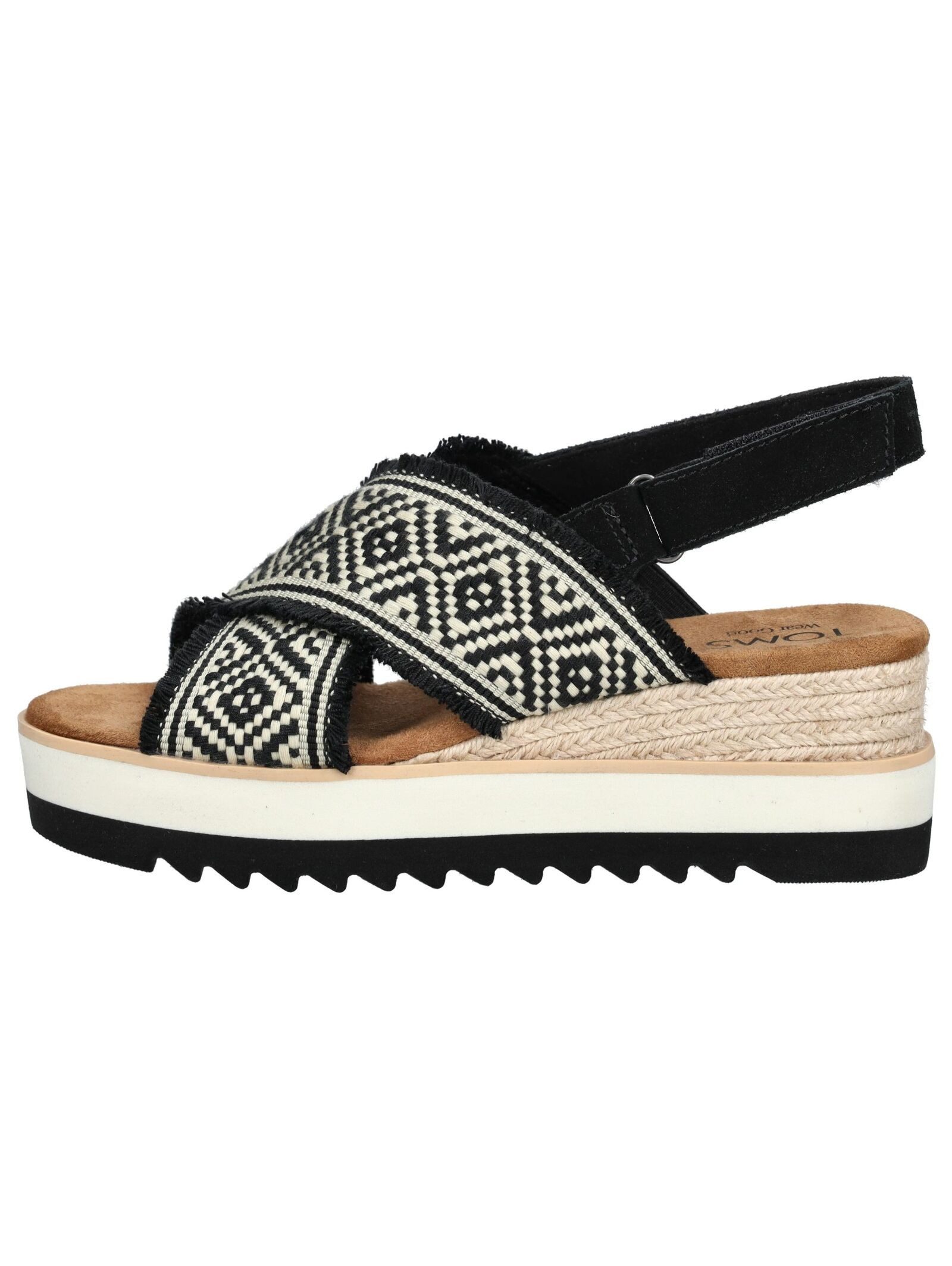 TOMS Sandalen Textil Keilsandalette günstig online kaufen