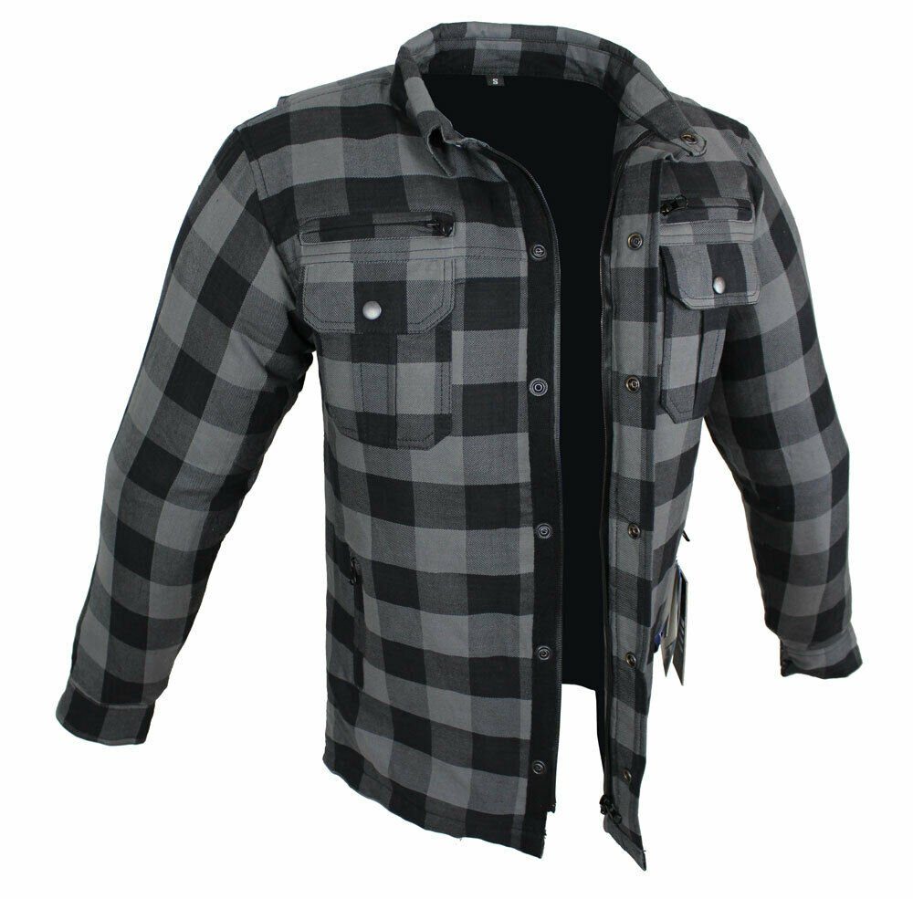 Alpha Speeds Motorradjacke Motorradhemd Flanell-Holzfäller KEV ARAMID Lumbe günstig online kaufen