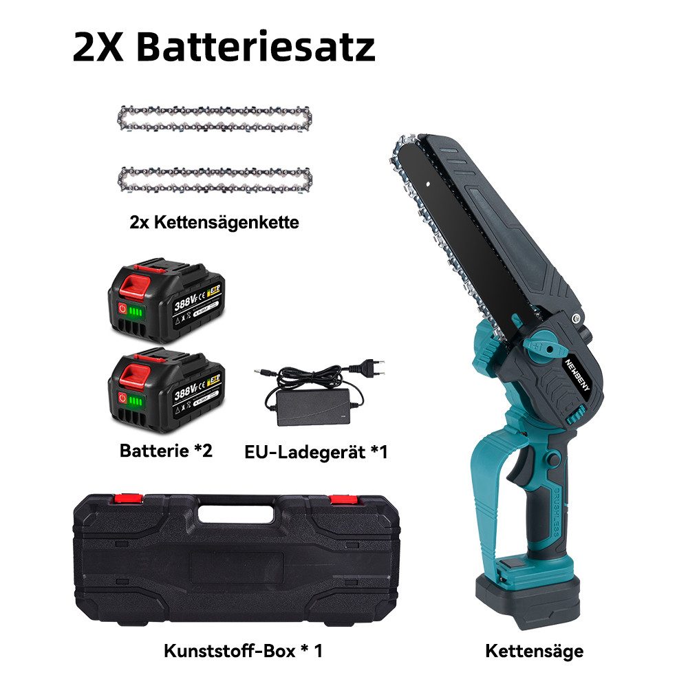 ONEVAN Akku-Kettensäge 1000w Bürstenlos 8 Zoll günstig online kaufen