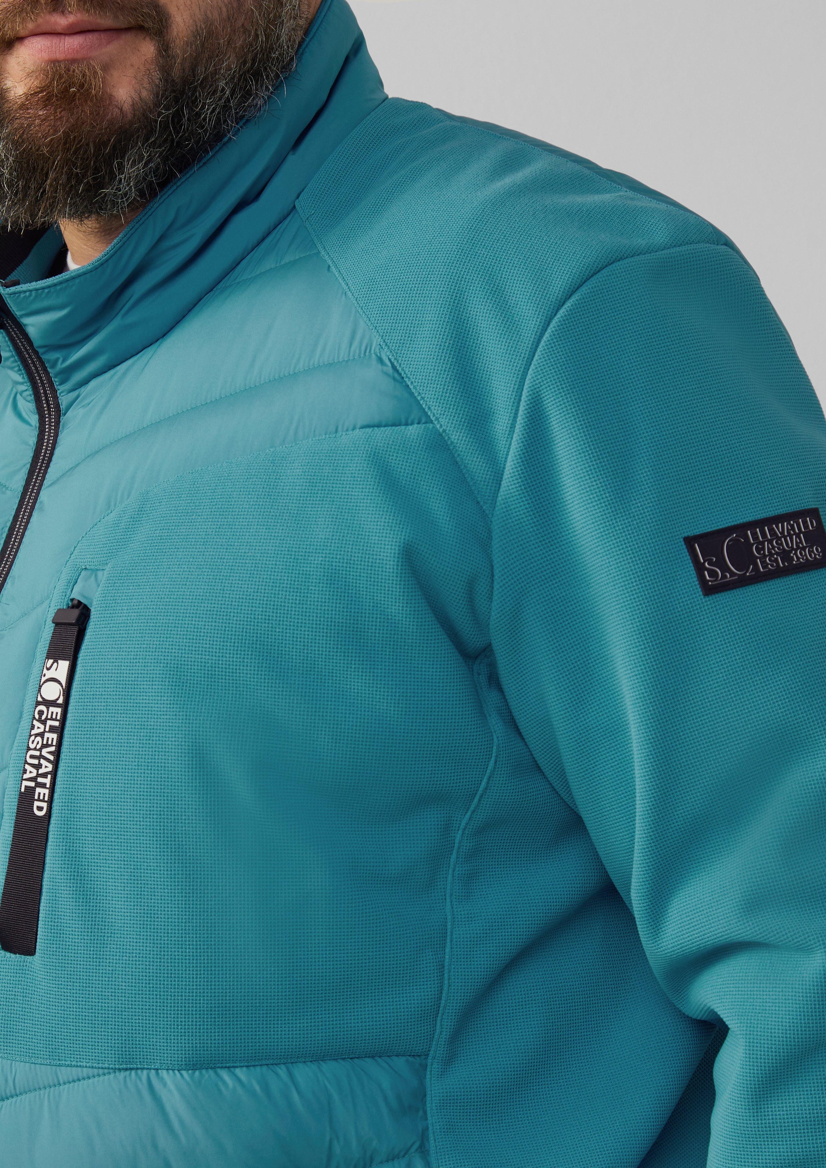 s.Oliver Outdoorjacke Materialmix-Jacke mit sportiven Kontrastdetails günstig online kaufen