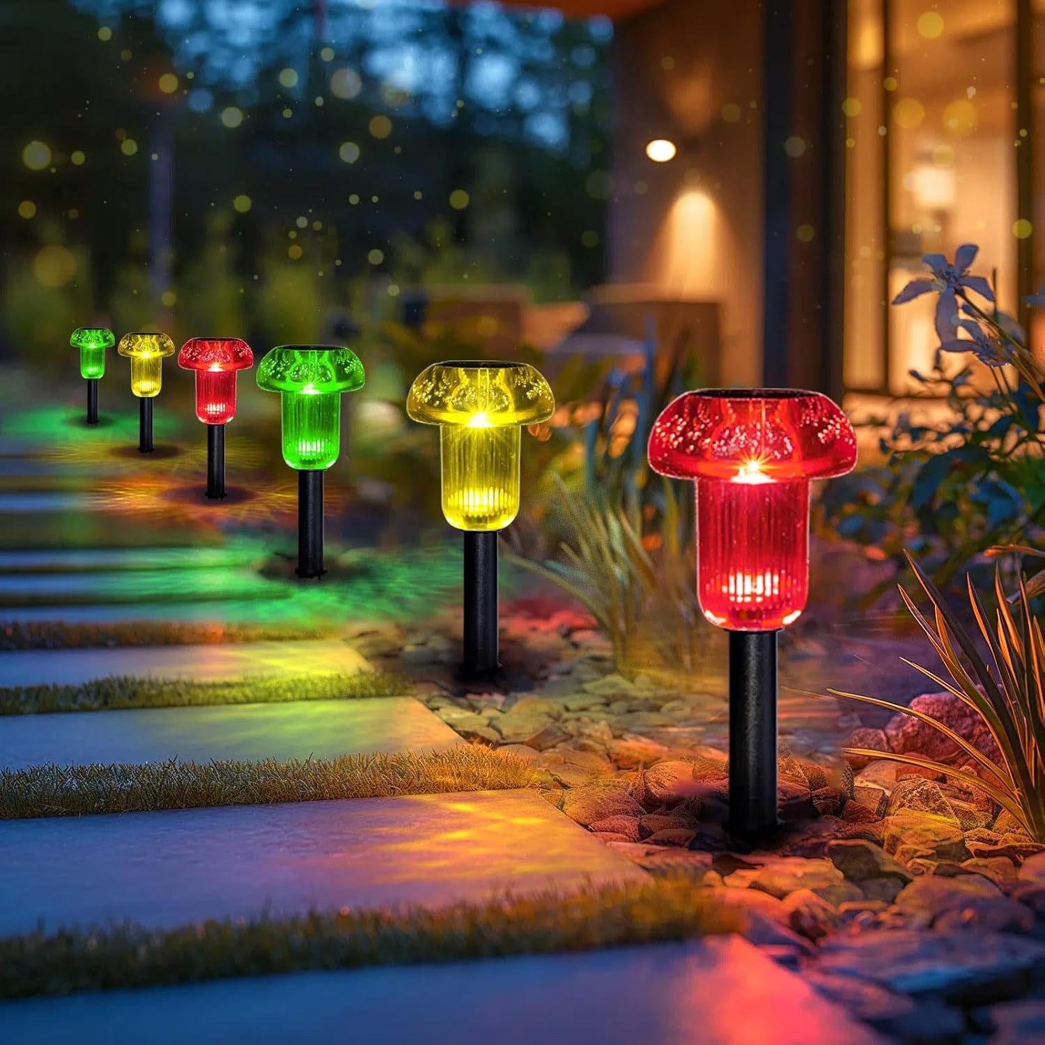 BlingBin LED Solarleuchte 6 Stück Solarleuchten günstig online kaufen