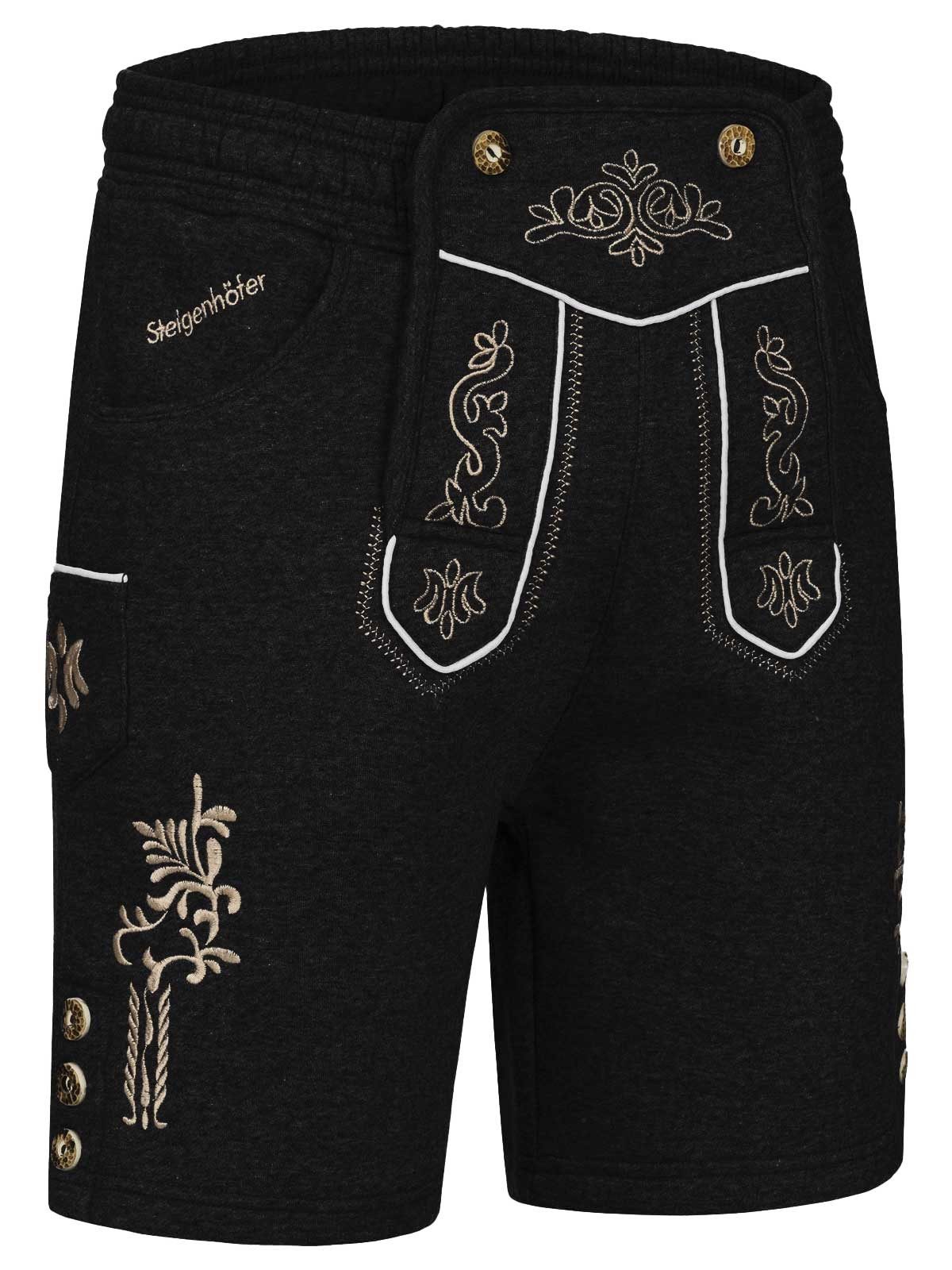 Steigenhöfer Manufaktur Jogginghose "MORITZ" kurze Jogginghose im Lederhose günstig online kaufen