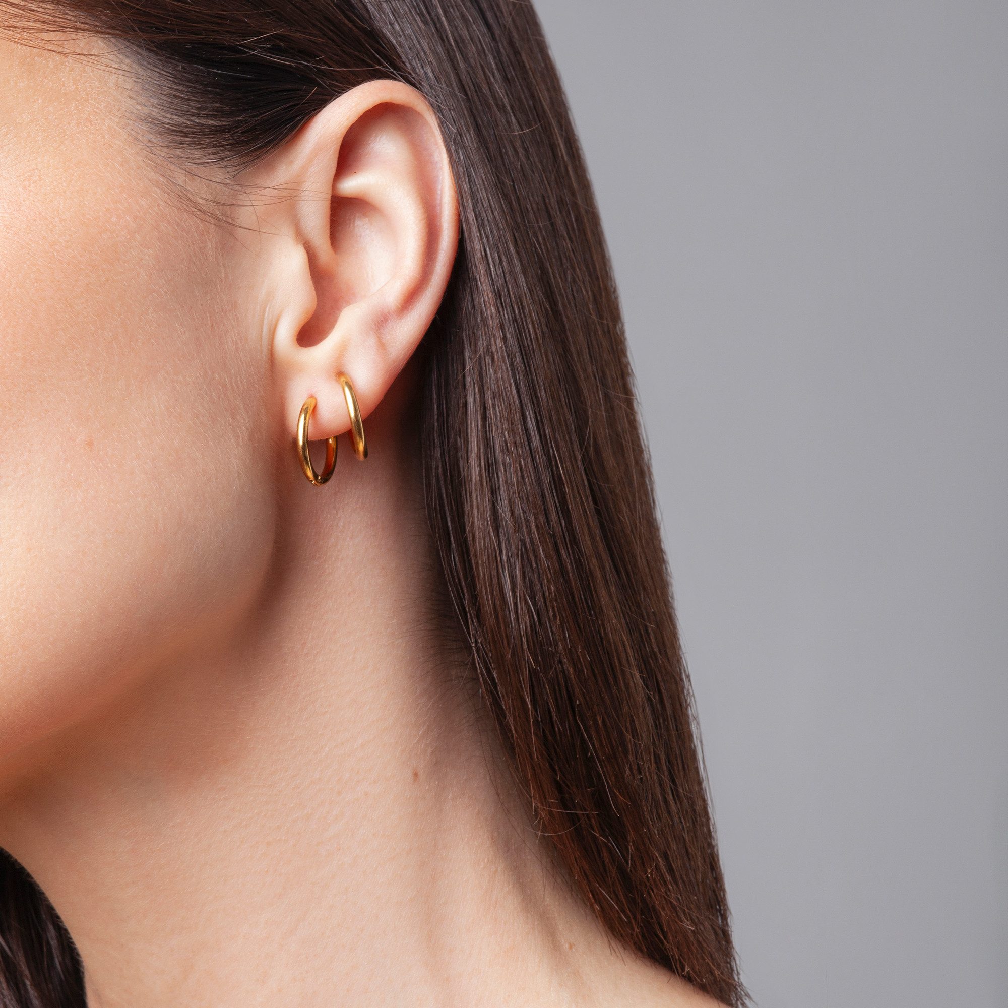 ALEXASCHA Paar Ohrclips Basic Creolen Clips • Minimalistische Ohrringe ohne günstig online kaufen