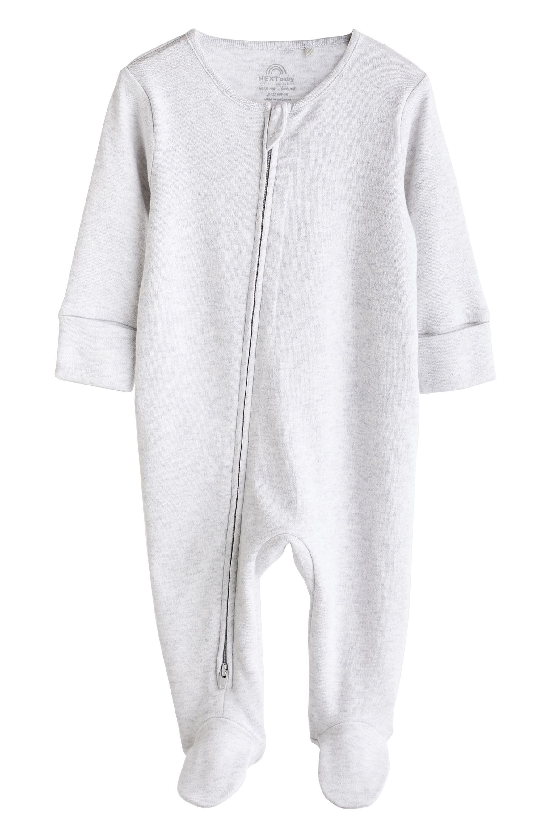 Next Schlafoverall 3er-Pack Babyschlafanzüge aus Baumwolle (3-tlg) – Bild 3 von 5