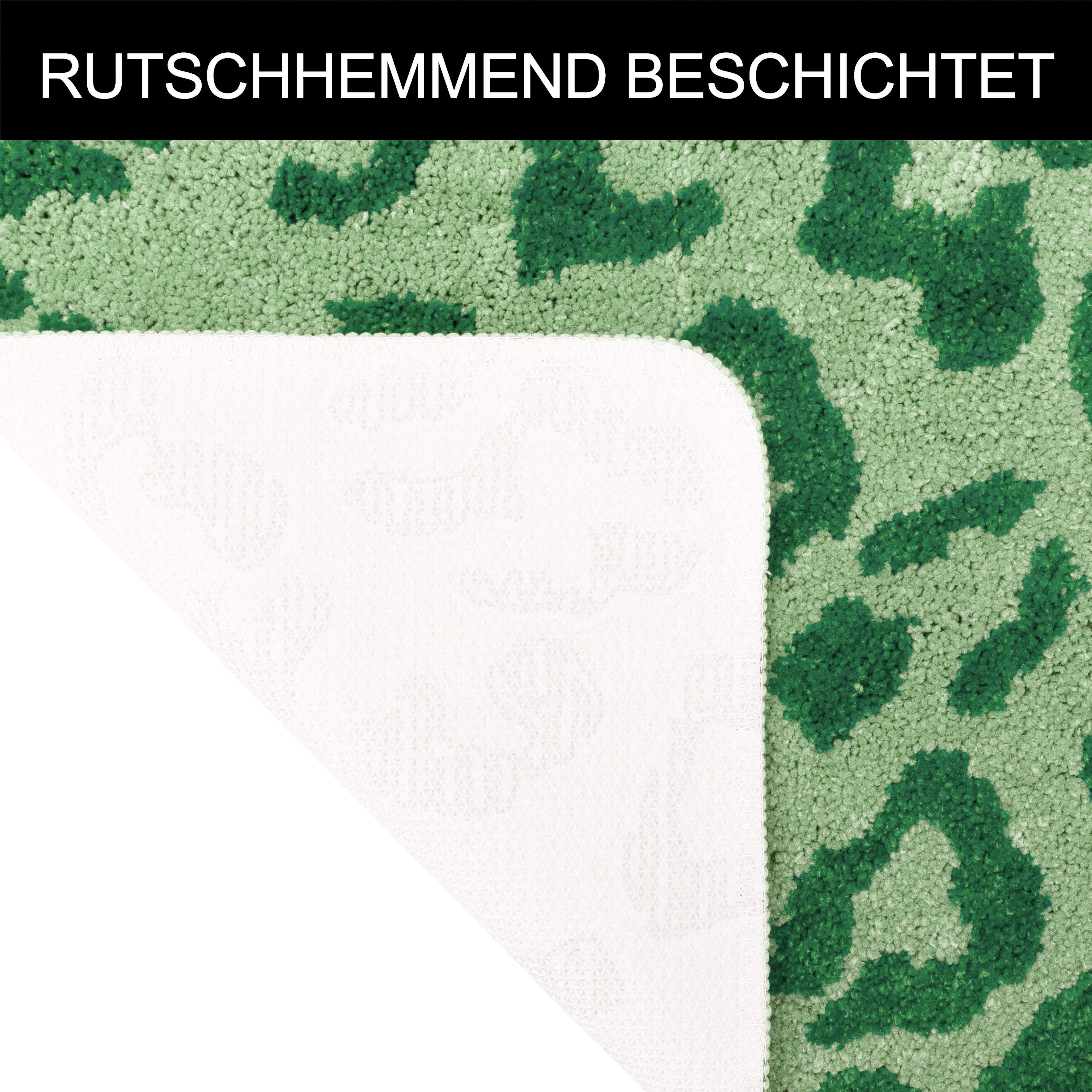 OTTO home Badematte Anna Leo, Badvorleger, Badezimmer Teppich, Duschvorleger, Höhe 15 mm, rutschhemmend beschichtet, schnell trocknend, fußbodenheizungsgeeignet – Bild 5 von 5