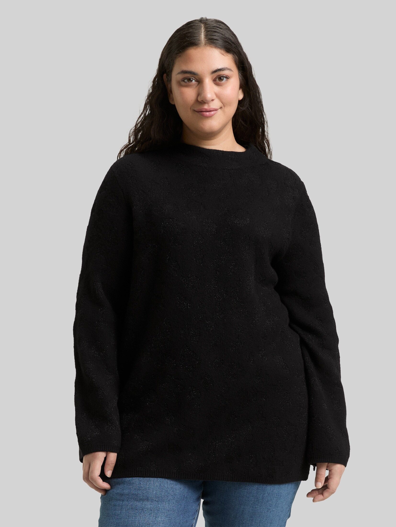 TOM TAILOR PLUS Strickpullover Pullover & Strickjacken Plus Size - Strickpullover mit Glitzer-Effekt