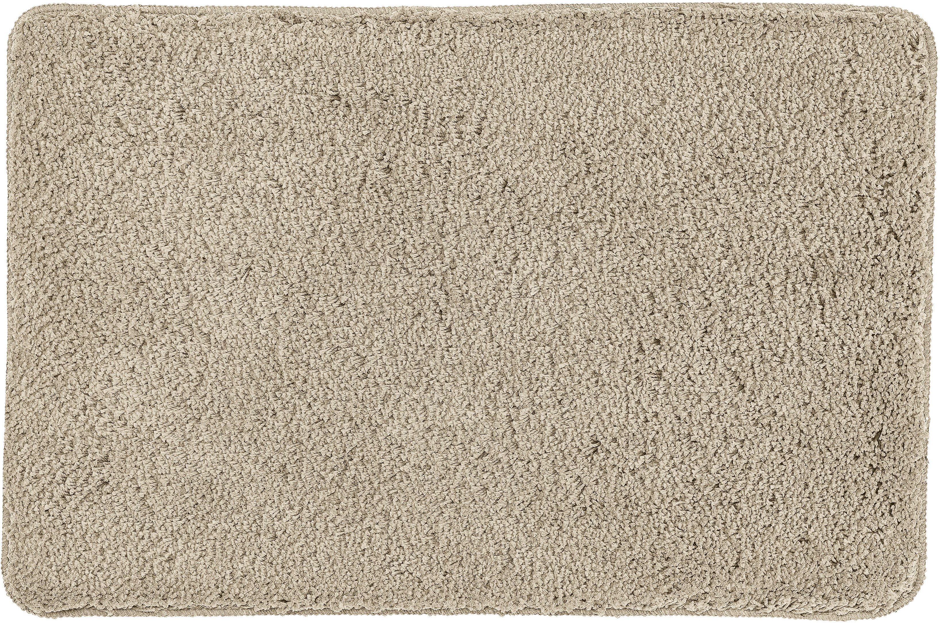 Kleine Wolke Badematte »Scott«, Badvorleger, Badezimmer Teppich, Höhe 12 mm, rutschhemmend beschichtet, fußbodenheizungsgeeignet, Polyester, rechteckig, Badteppich, Uni Farben, weich & kuschelig
