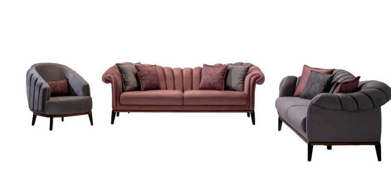 JVmoebel Sofa Sofagarnitur Couch Polster 331 Sitzer Set Design Sofas Modern Sofort, 3 Teile, Made in Europa