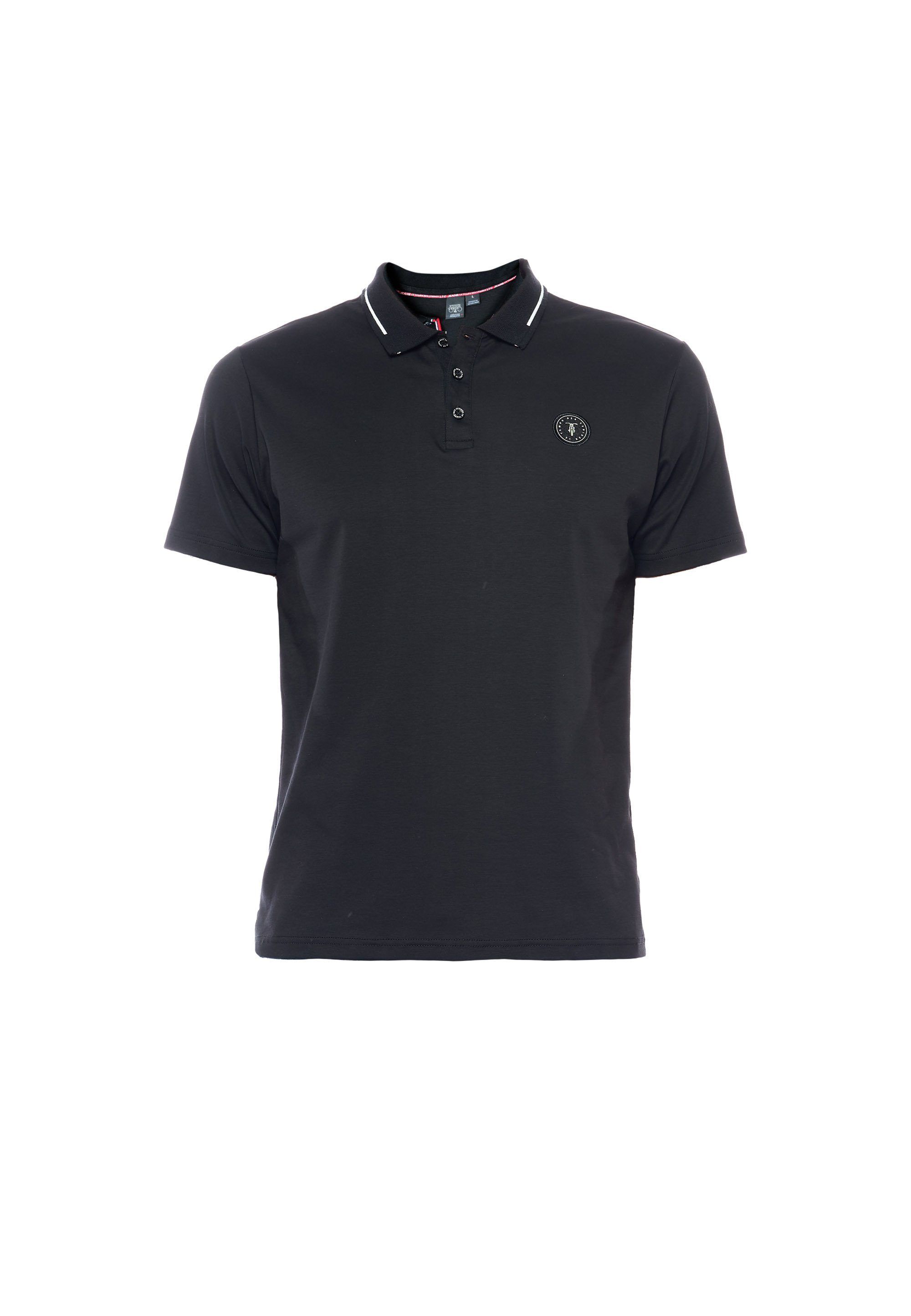 Le Temps Des trendigem mit Poloshirt Cerises ARON Kontraststreifen