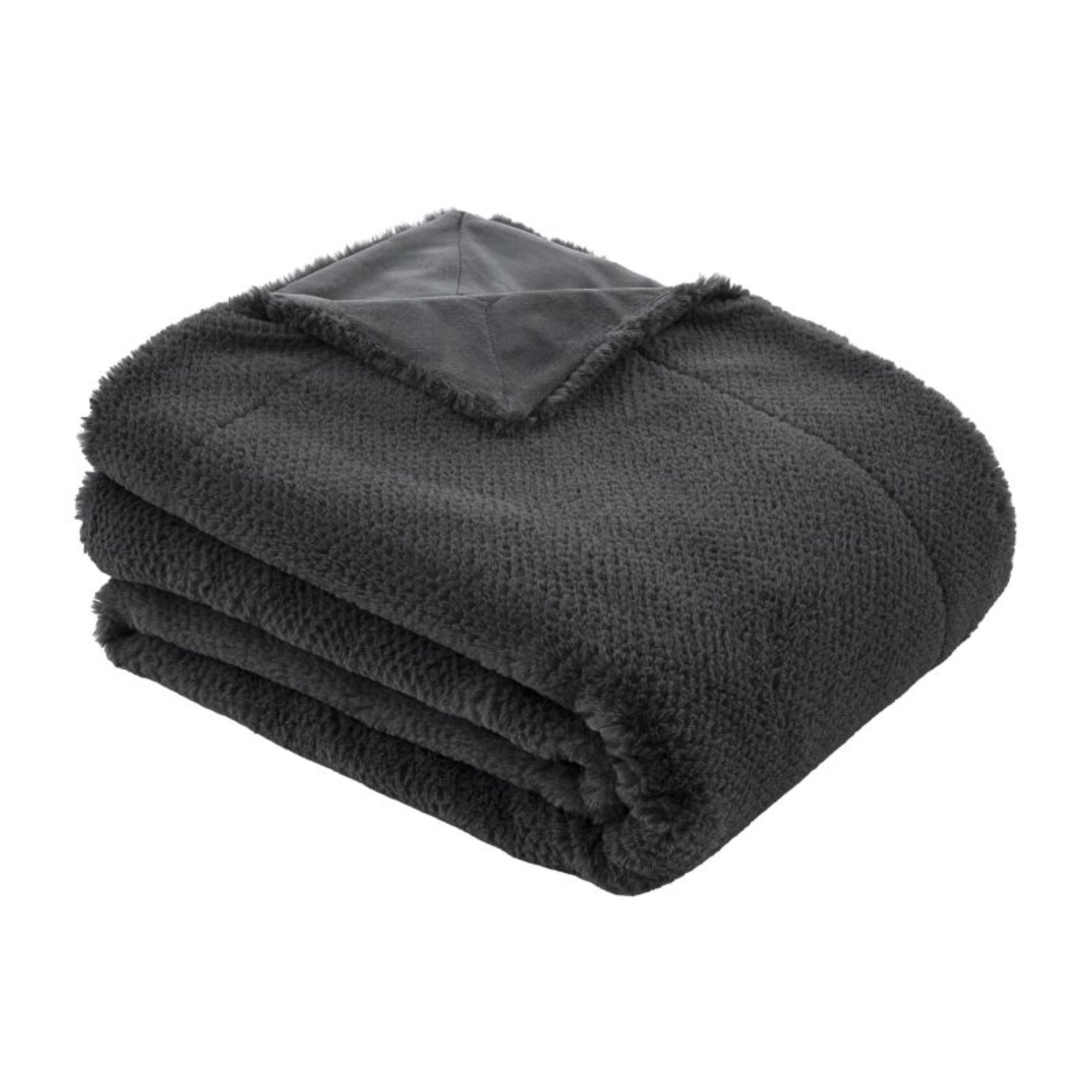 bugatti Tagesdecke bugatti Felldecke Grau 150 × 200 cm–für gemütliche Stunden