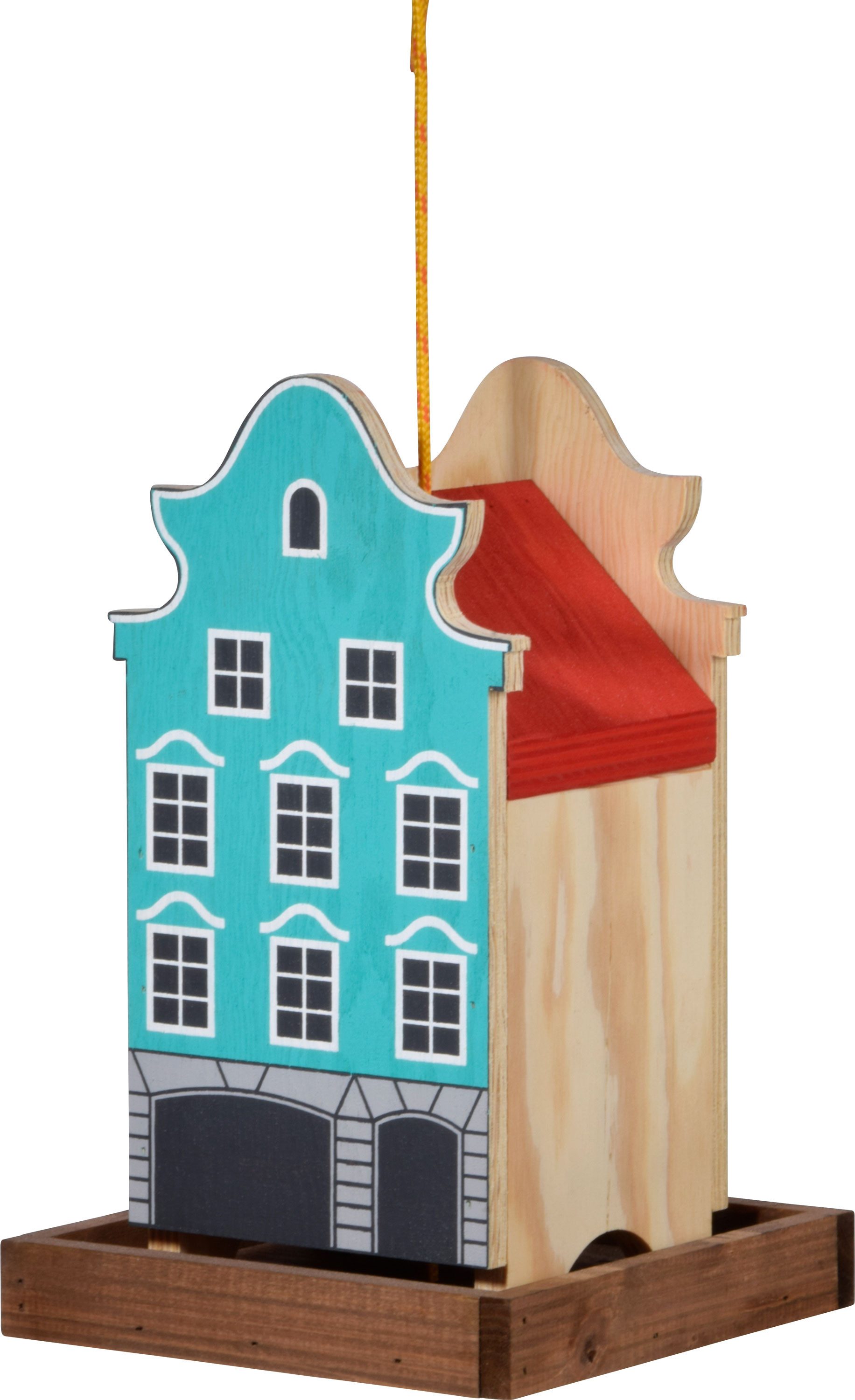 Futterhaus Buntes Deko-Vogelhaus "Münster"