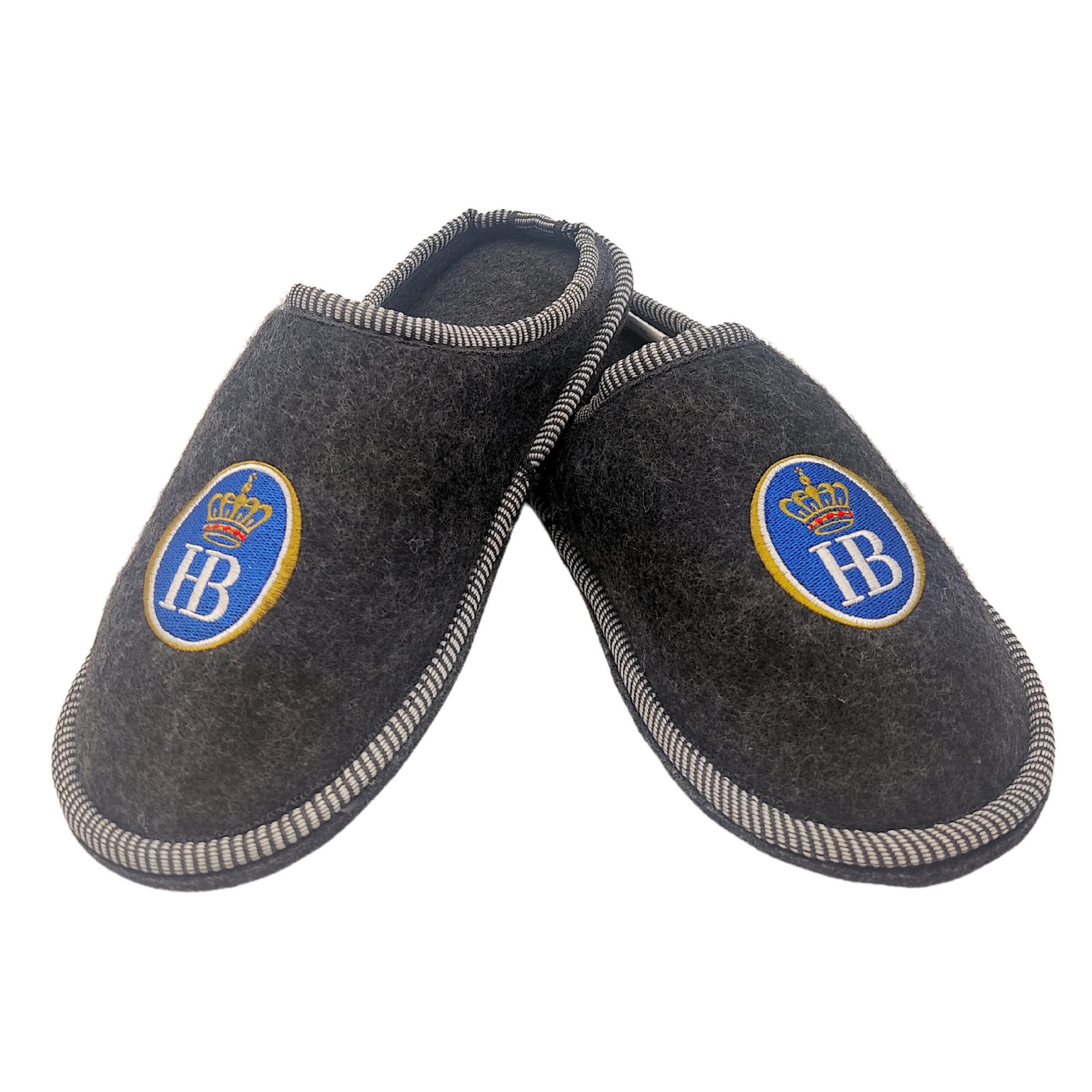 Hofbräuhaus München Filzpantoffeln „Heimat“ mit HB-Logo Pantoffel Größen 36-38, 39-41, 42-44, 45-47